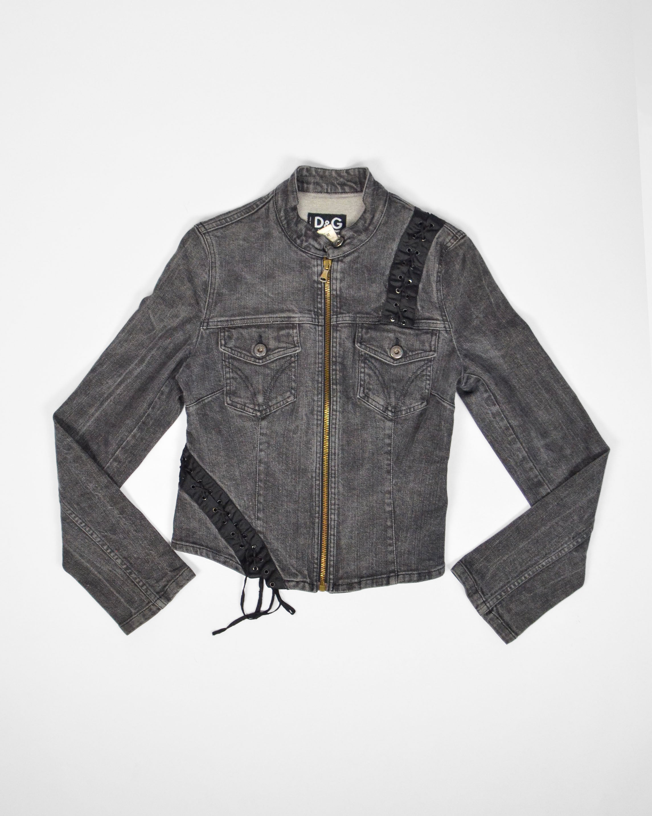 DOLCE & GABBANA 2000'S LACE UP JACKET