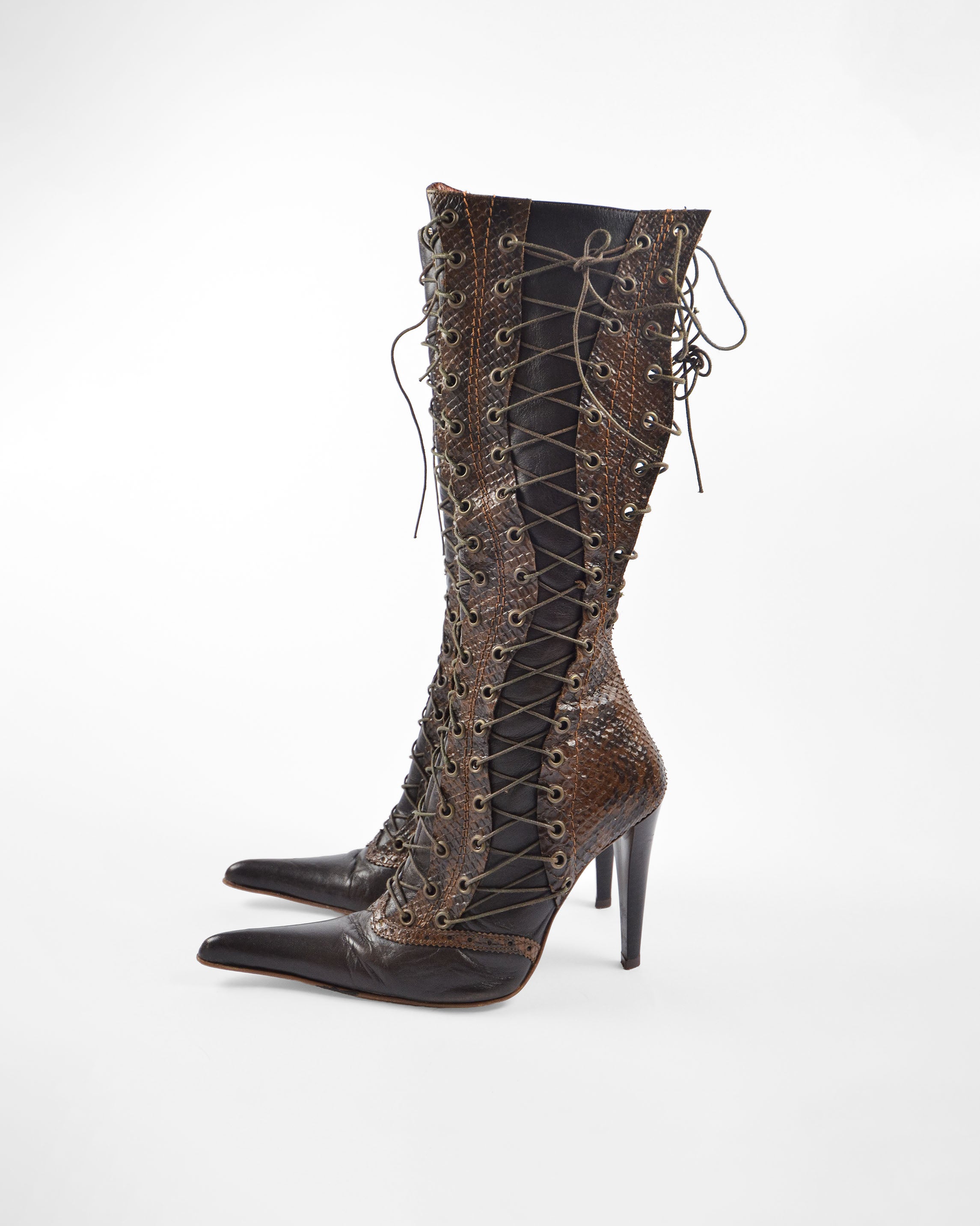 TRIPLE LACE BOOTS
