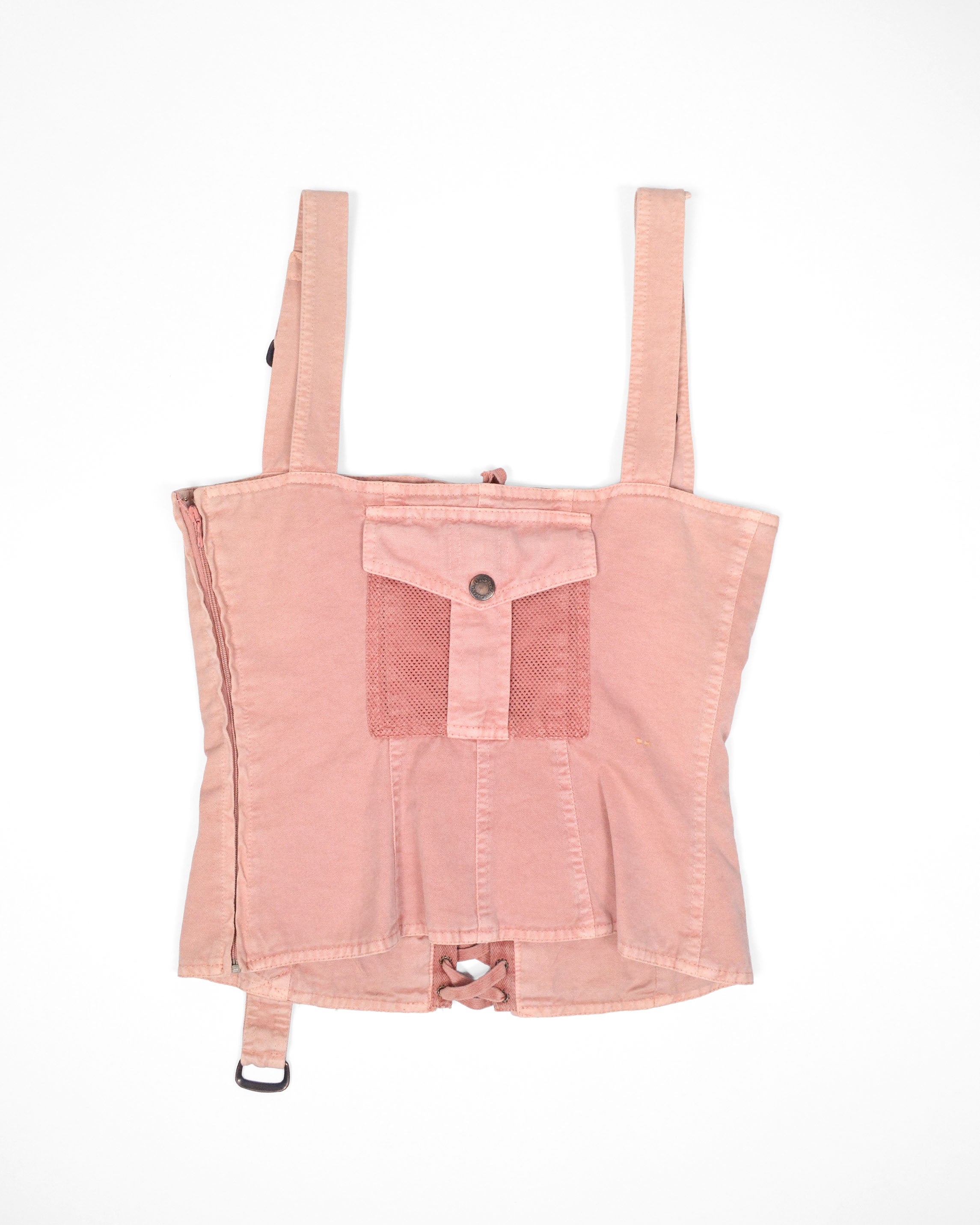 SS2003 DOLCE & GABBANA LACE-UP UTILITY CORSET TOP