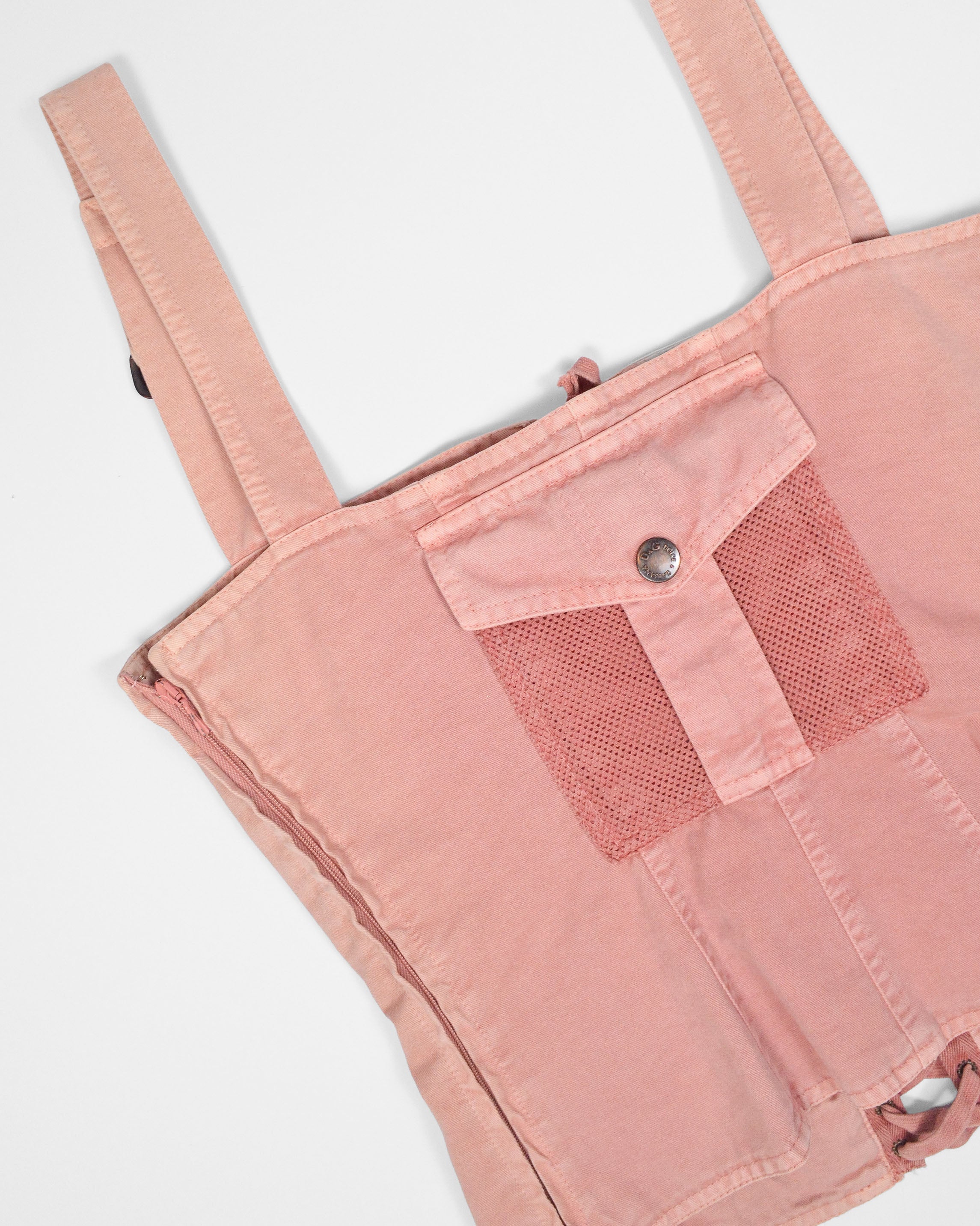 SS2003 DOLCE & GABBANA LACE-UP UTILITY CORSET TOP