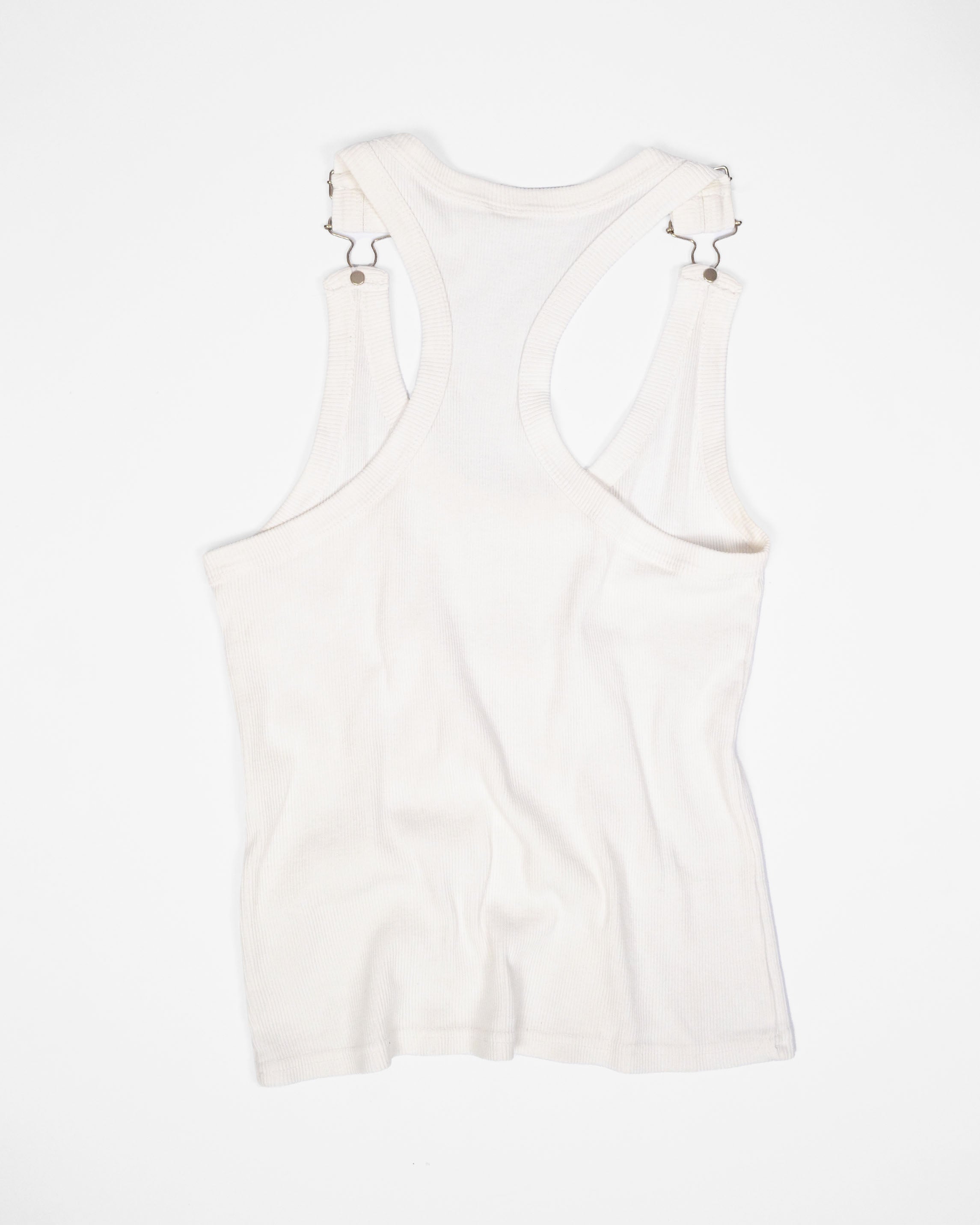 VINTAGE MADE IN ITALY HARDWARE RACERBACK RIBBED TANK