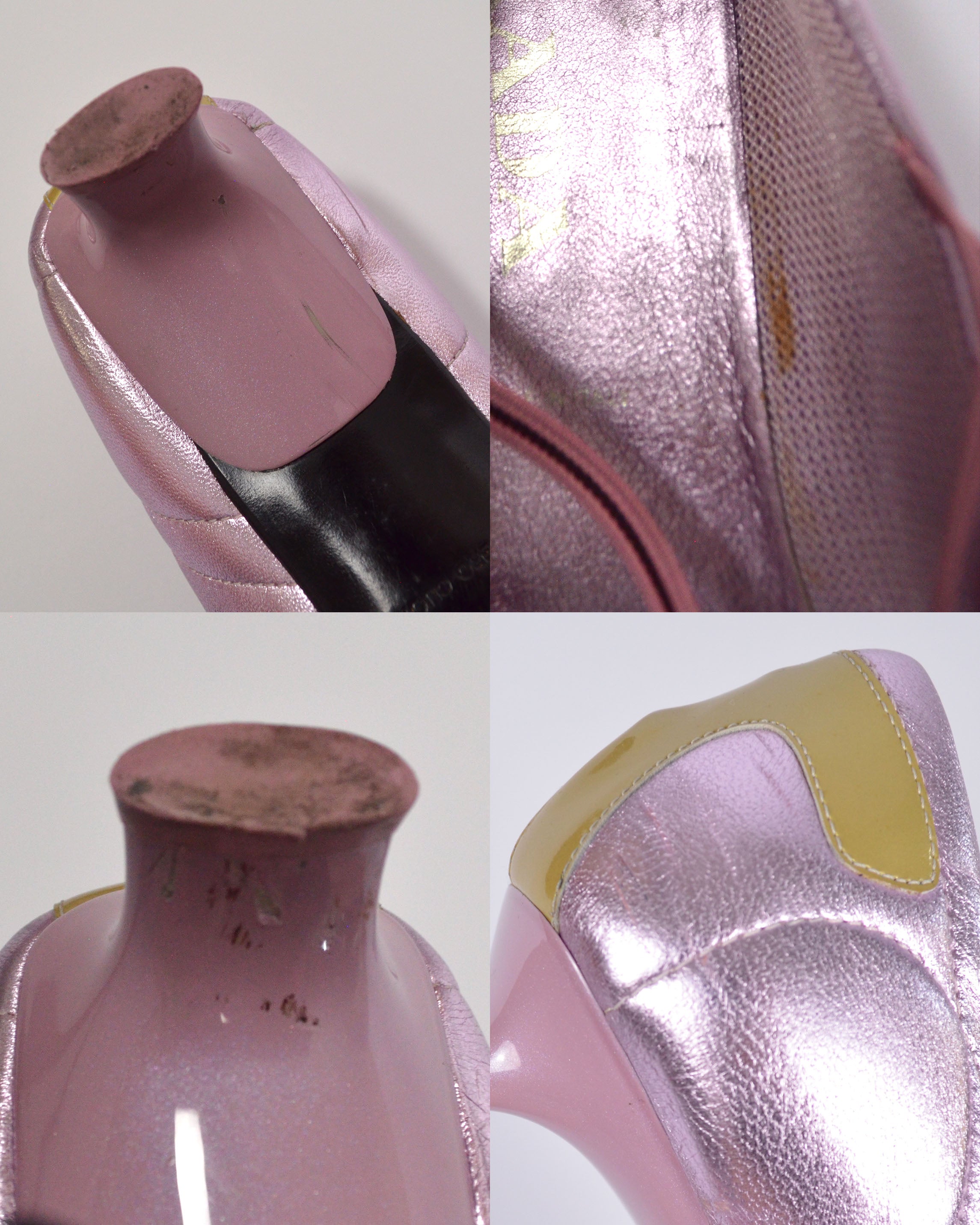 90s Prada Metallic Sporty Mary Janes