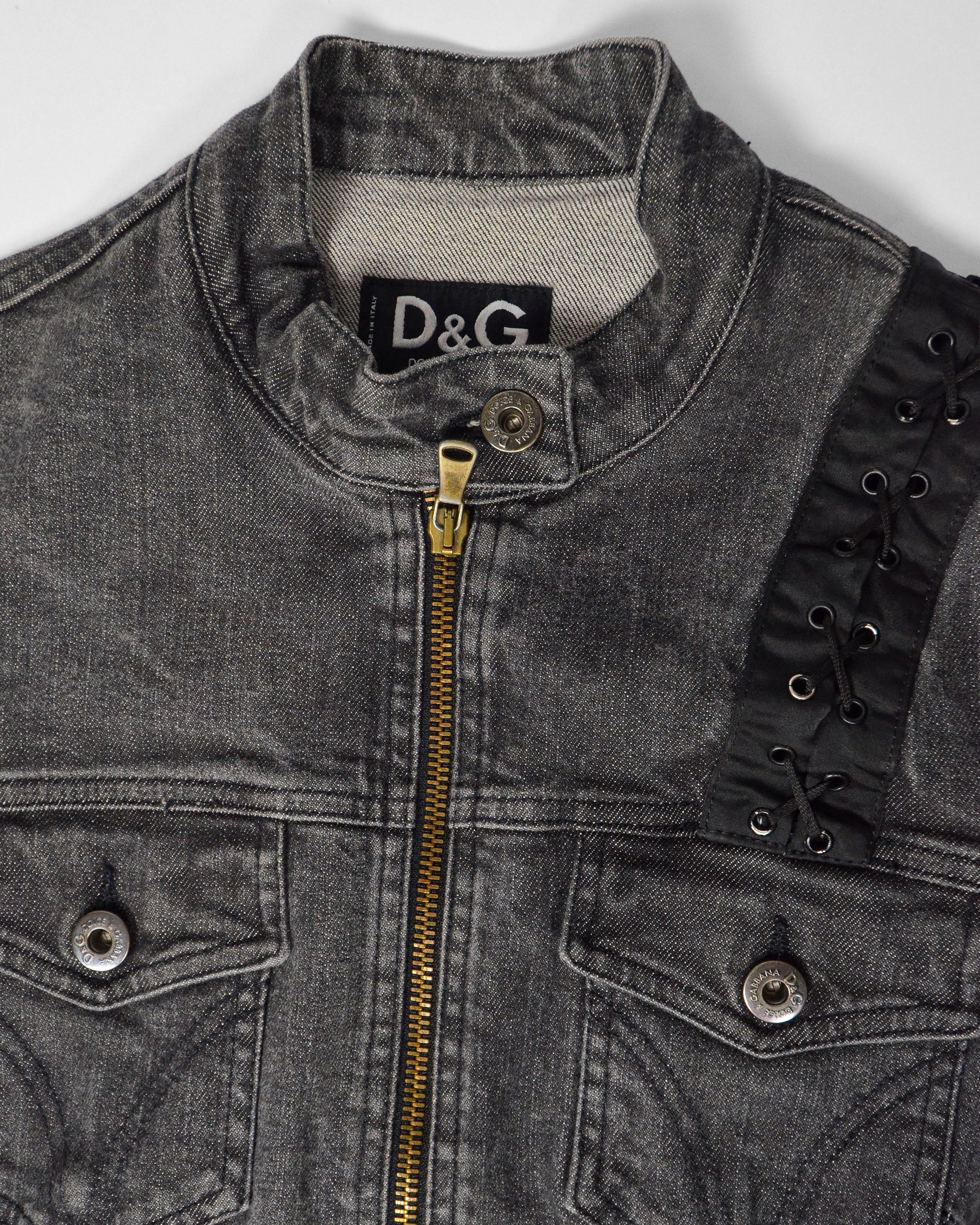 DOLCE & GABBANA 2000'S LACE UP JACKET
