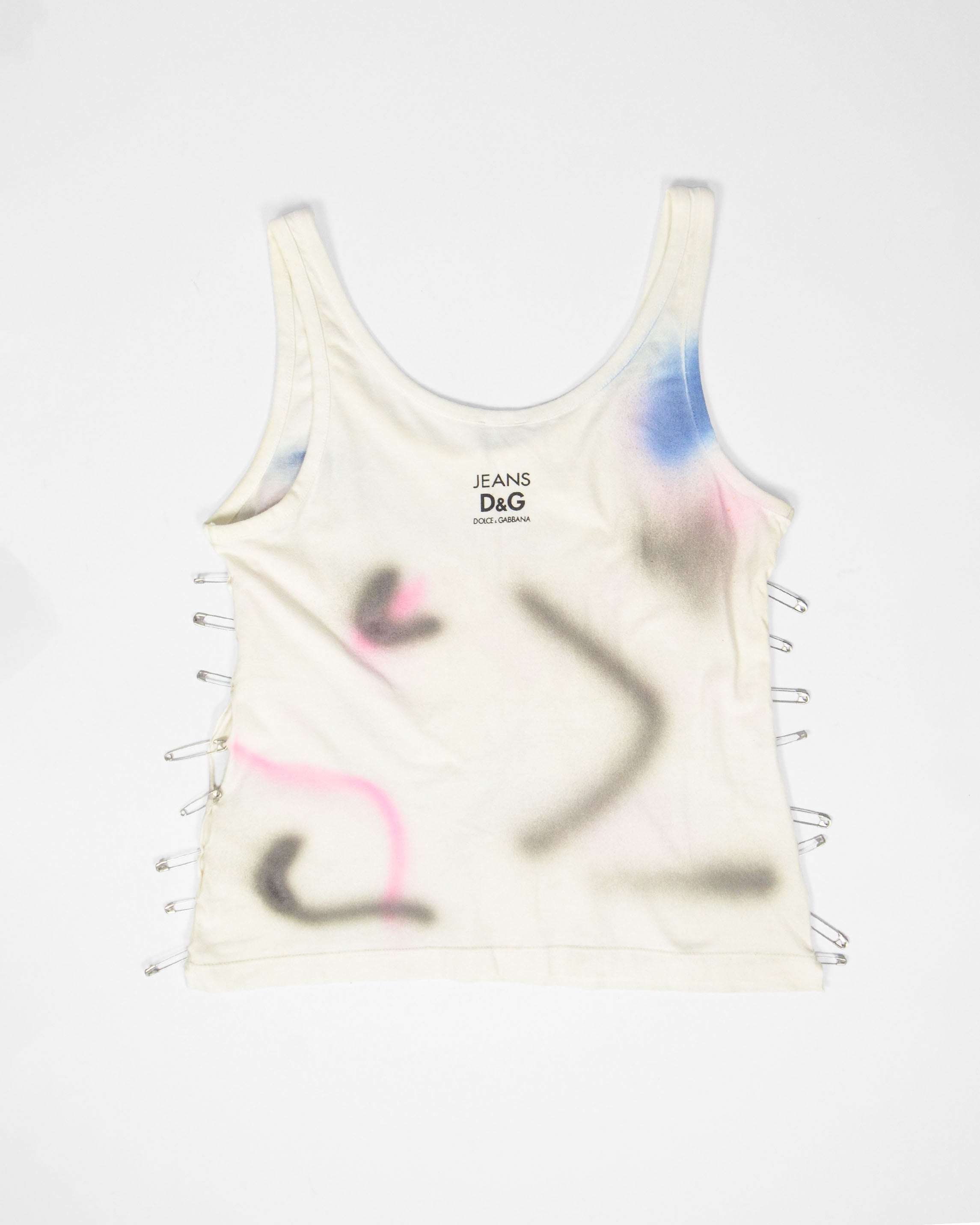 DOLCE & GABBANA 2000s "WEIRD" SAFETY PIN TOP