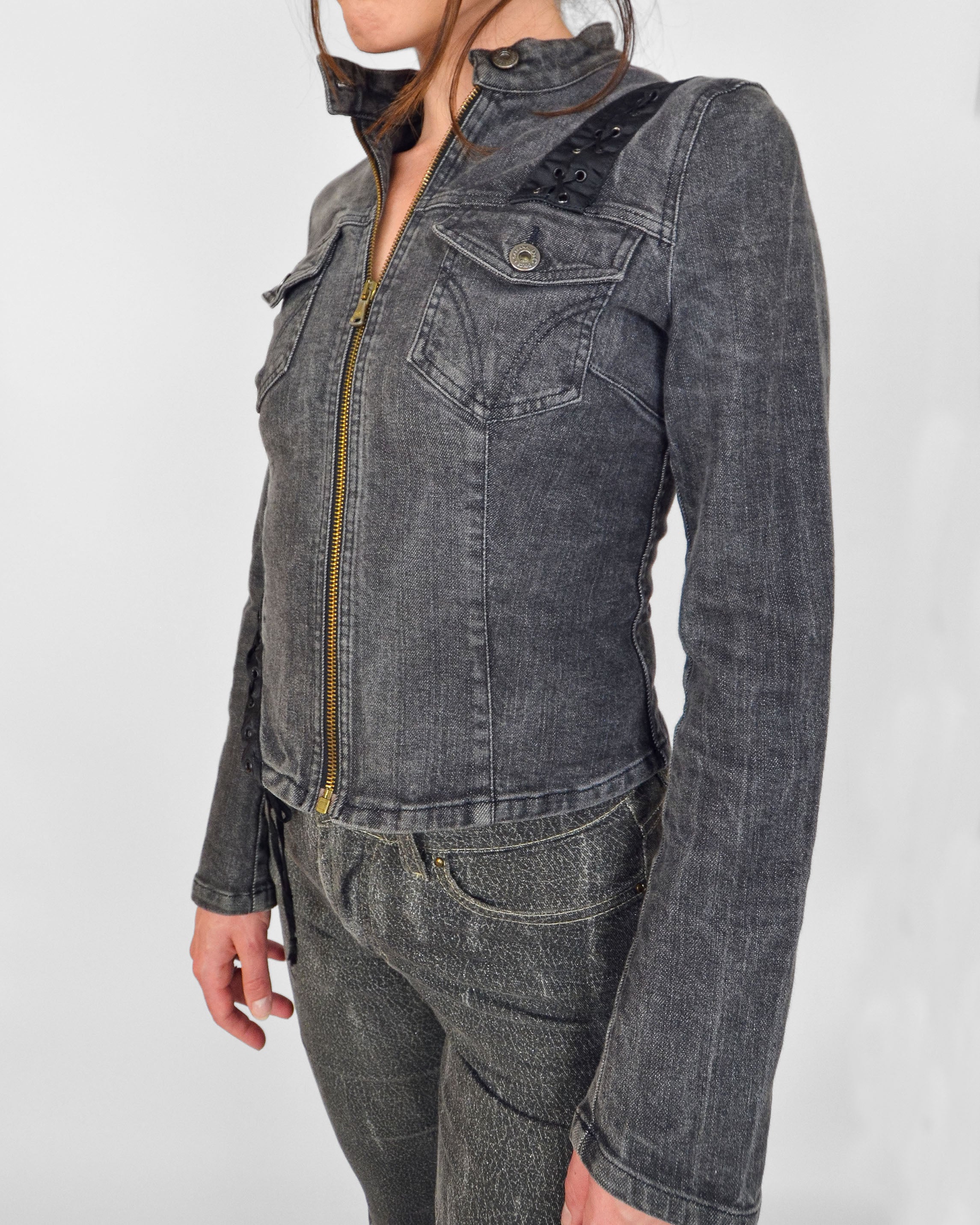 DOLCE & GABBANA 2000'S LACE UP JACKET