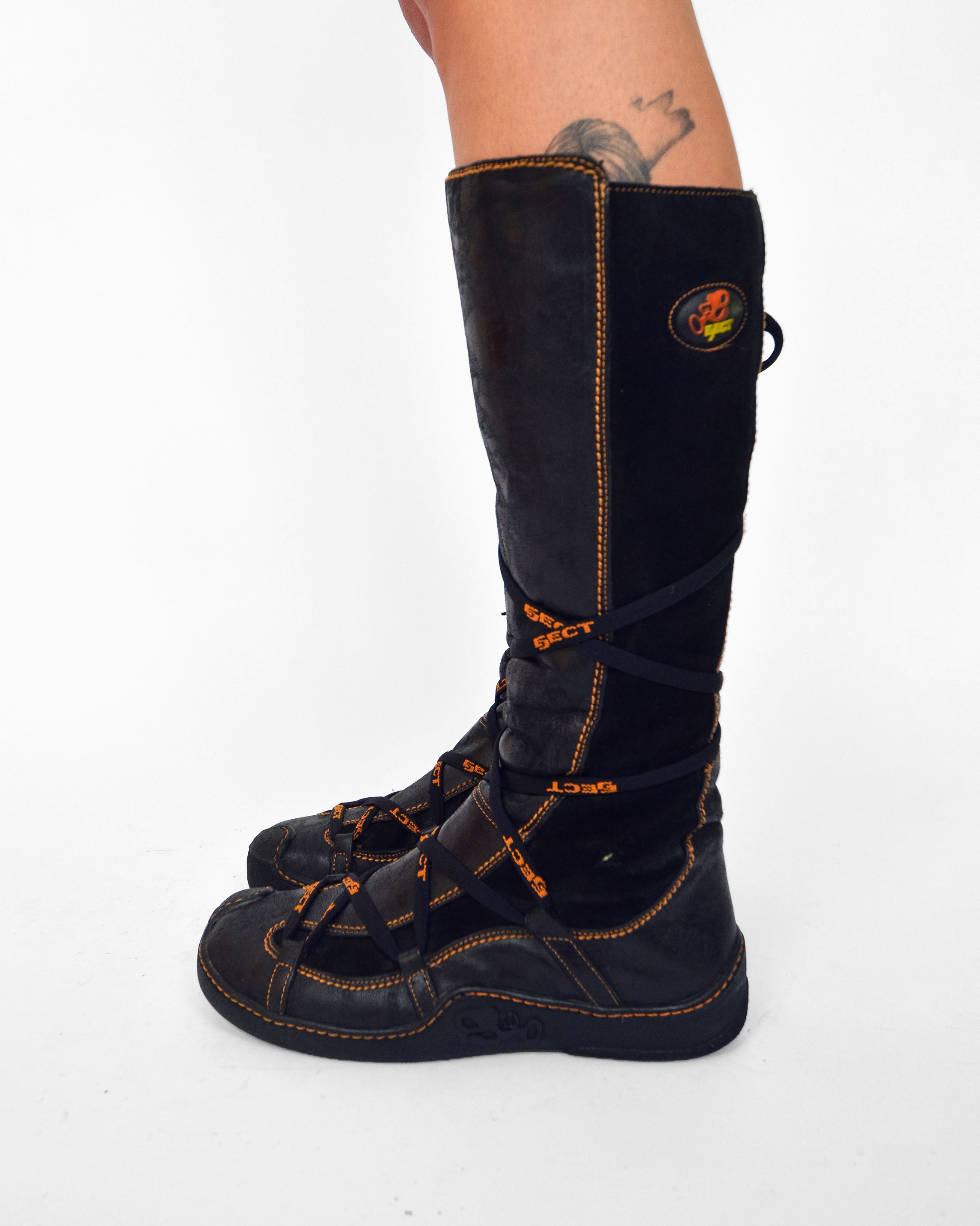 2000'S LACE UP BOXING BOOTS