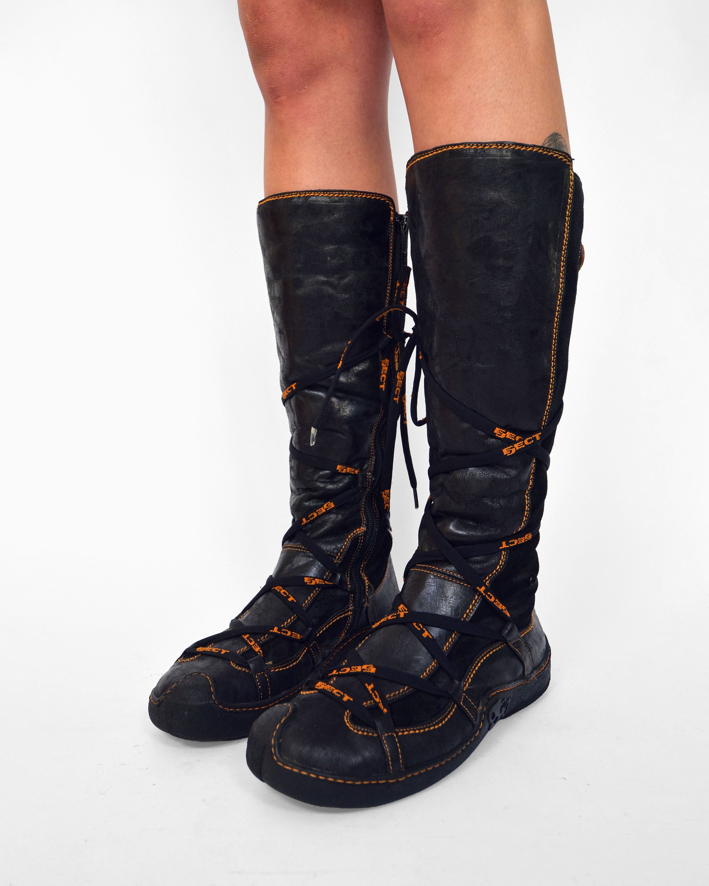 2000'S LACE UP BOXING BOOTS