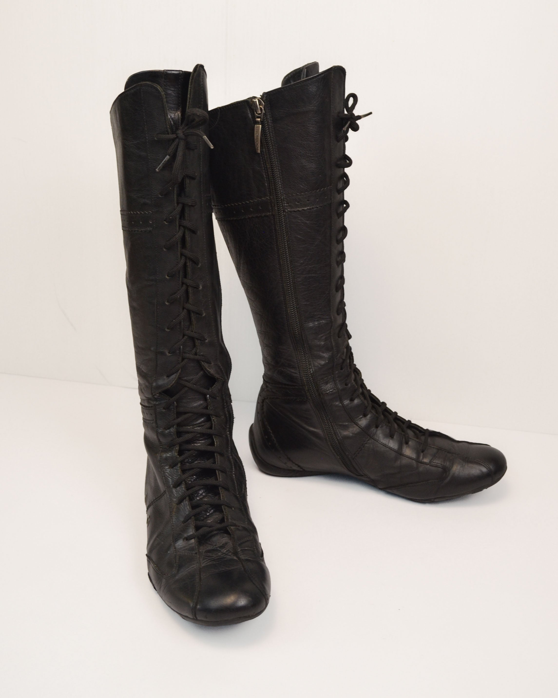 2000S LEATHER BOXING BOOTS