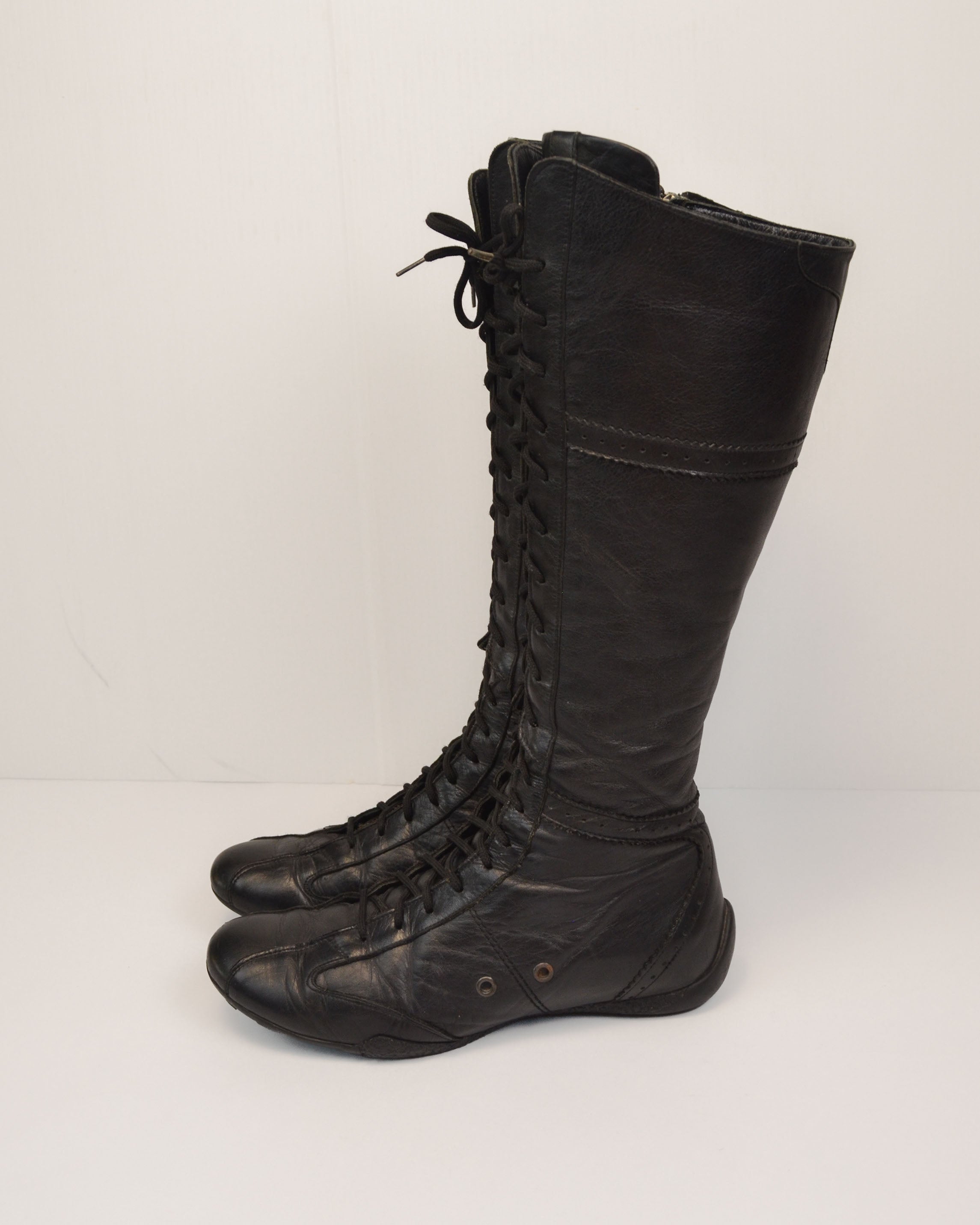 2000S LEATHER BOXING BOOTS