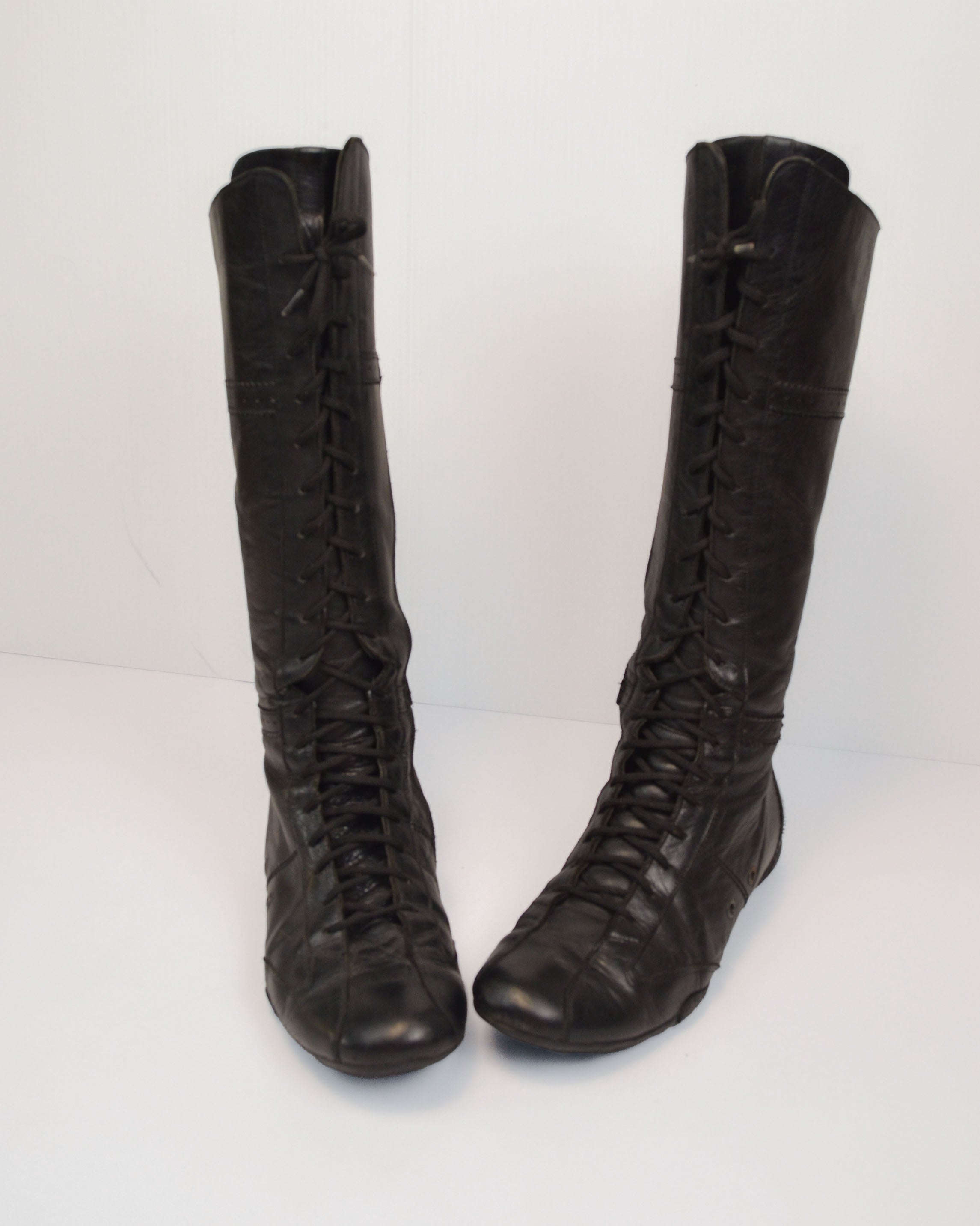 2000S LEATHER BOXING BOOTS