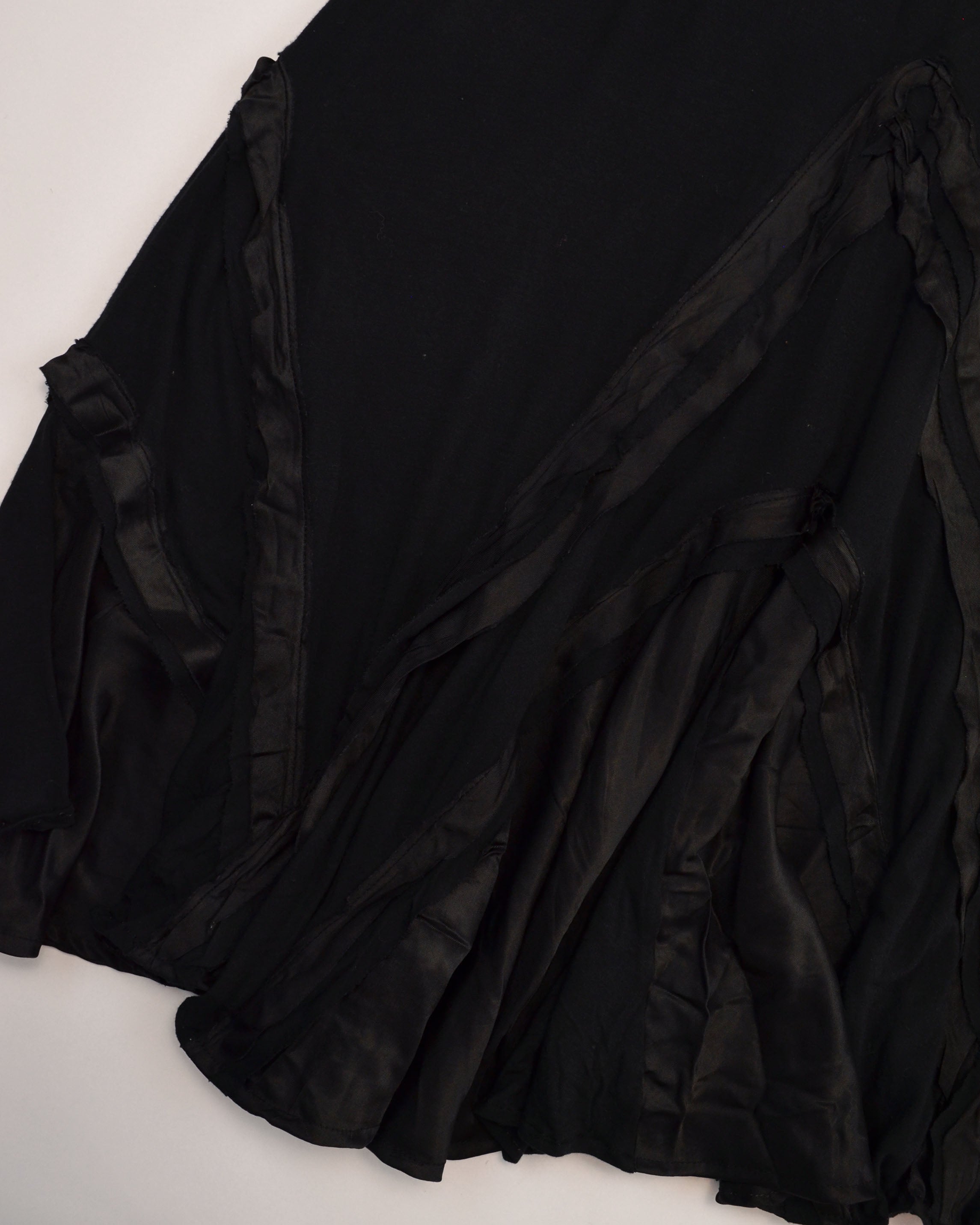 DRAPED PANEL MAXI SKIRT