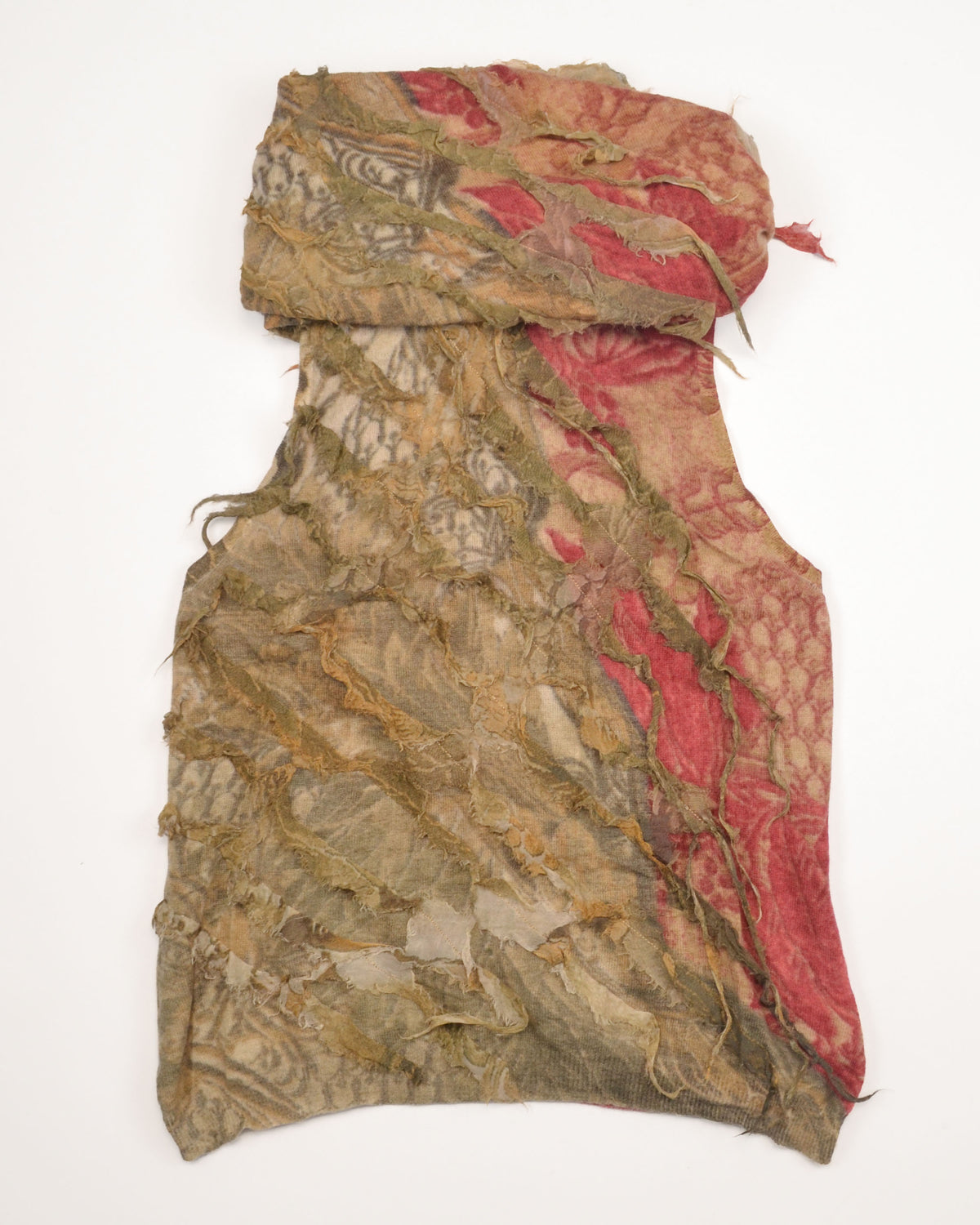 FW2001 CASHMERE SILK DECONSTRUCTED TOP