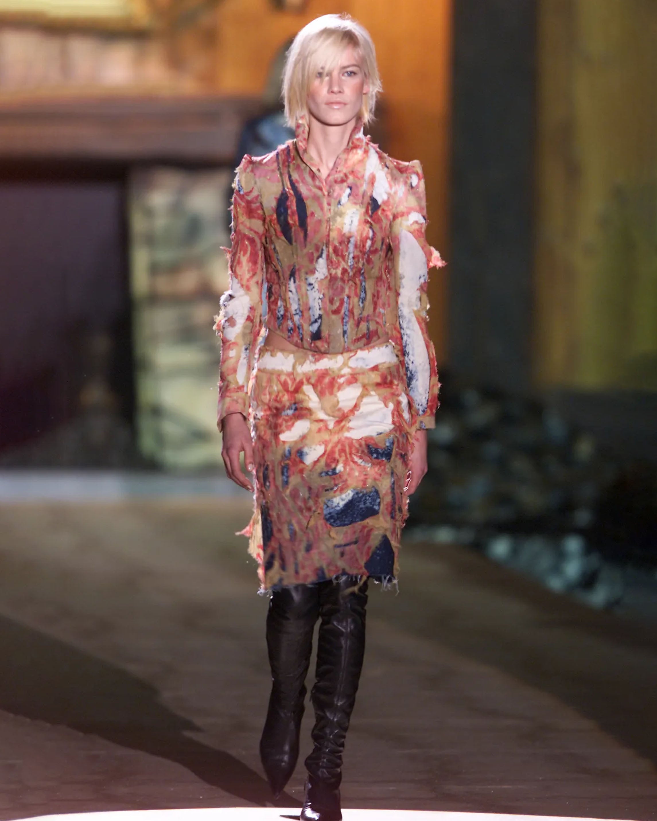 FW2001 CASHMERE SILK DECONSTRUCTED TOP