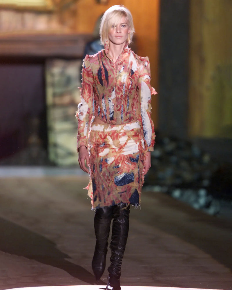 FW2001 CASHMERE SILK DECONSTRUCTED TOP