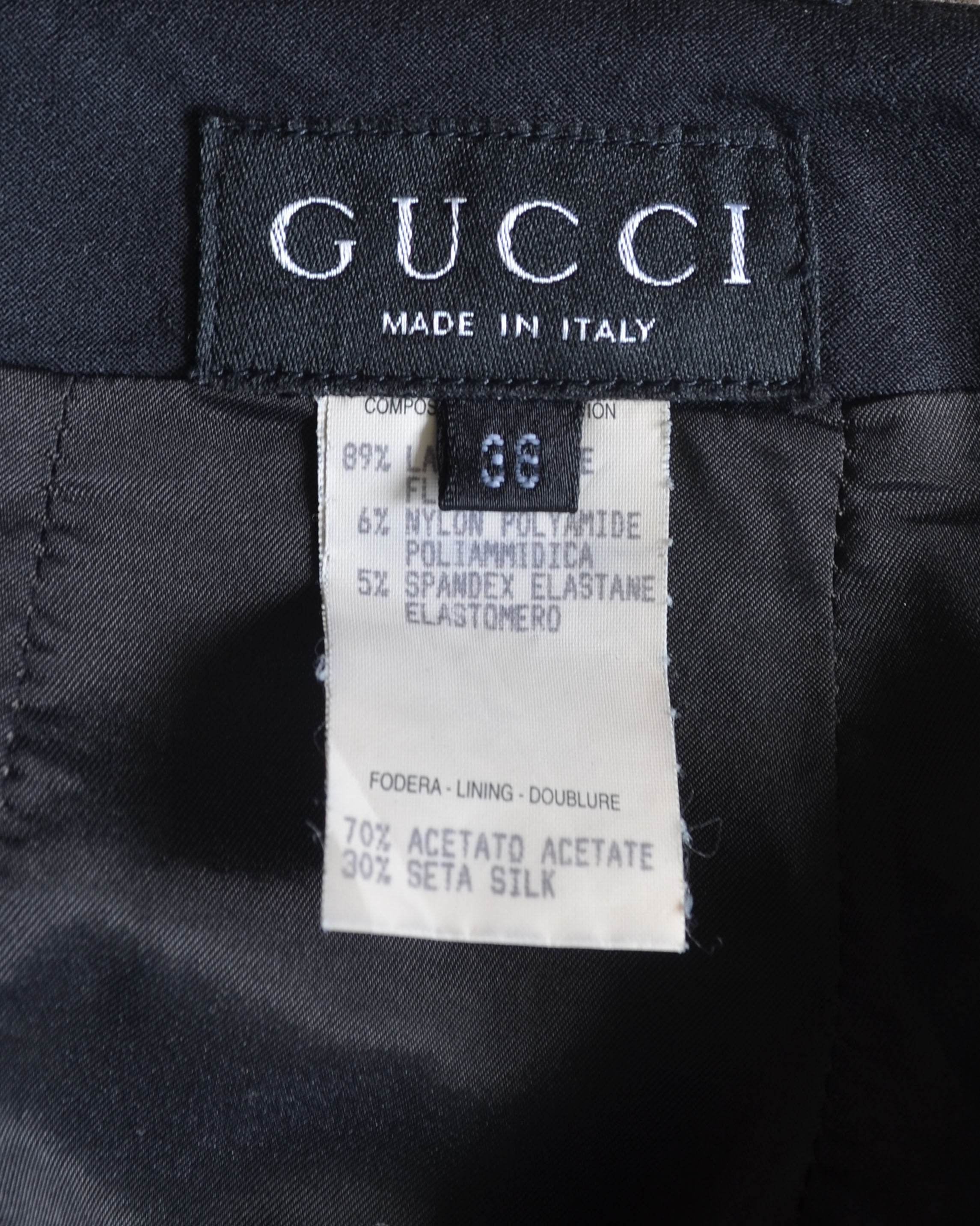 SS98 WOOL PENCIL SKIRT