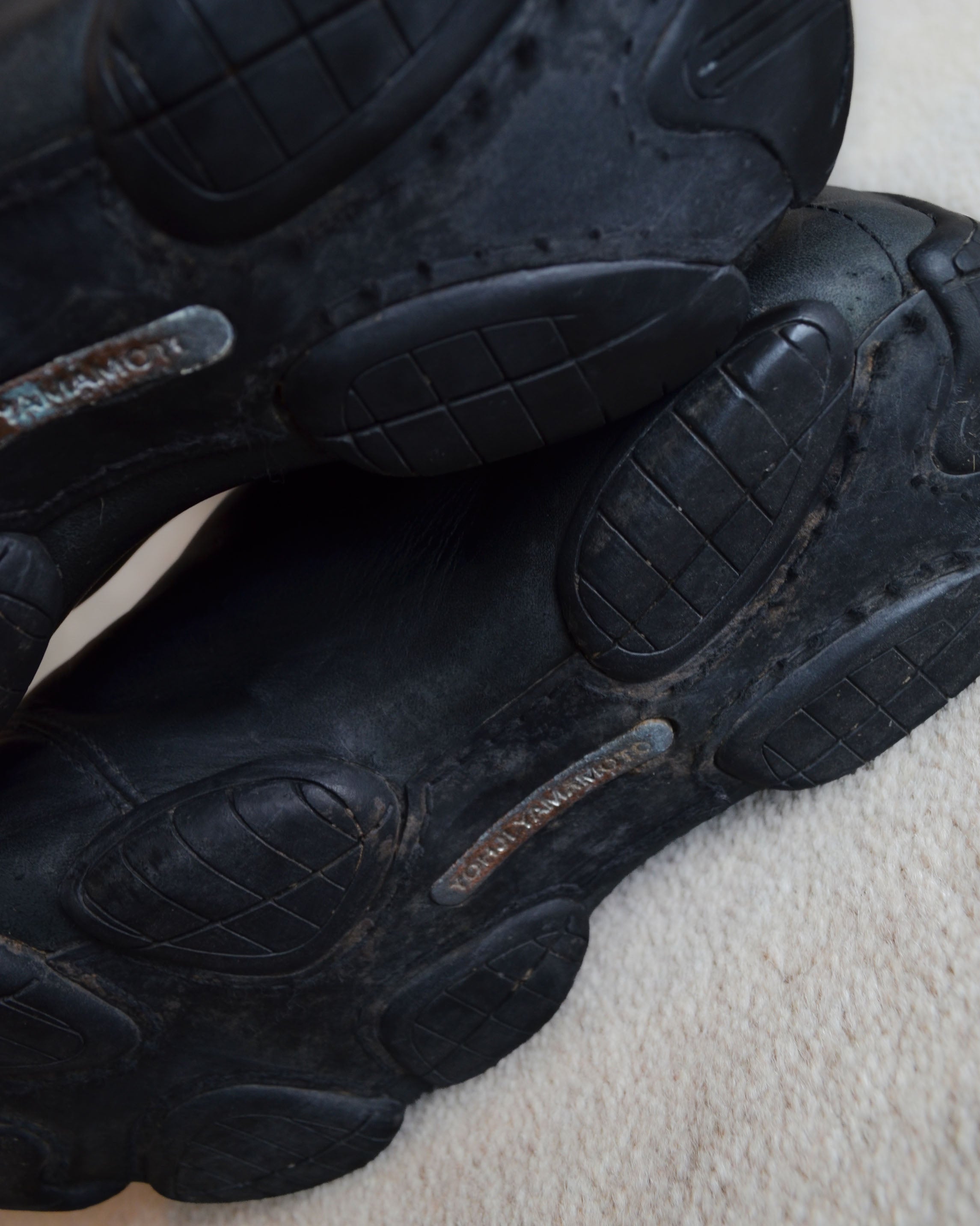 Y-3 FW2005 RUNWAY MOTO BIKER BOOTS