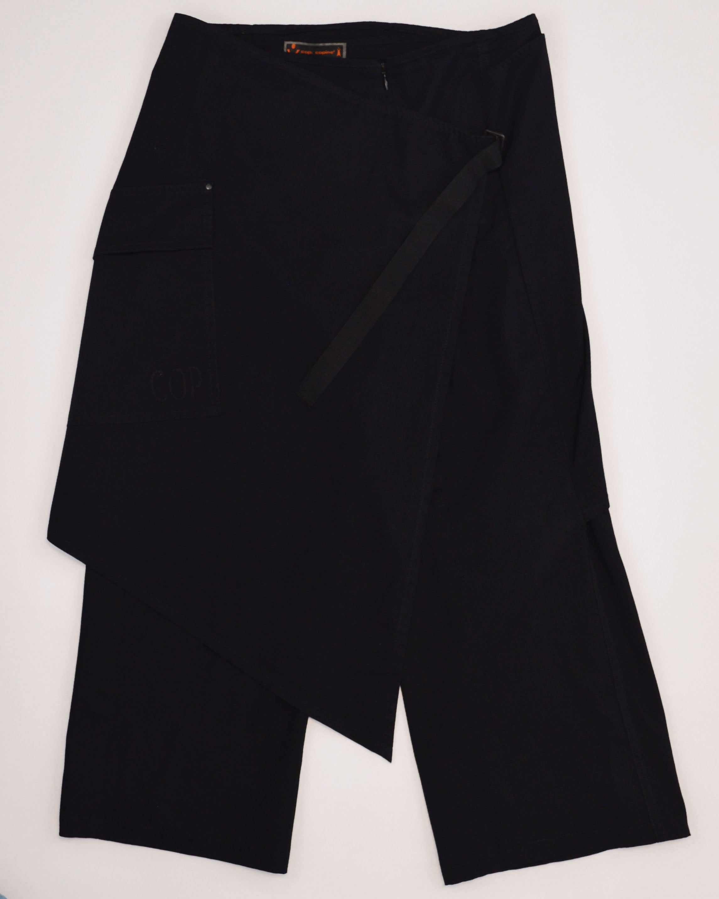 ASYMMETRIC WRAP SKIRT CAPRI TROUSERS