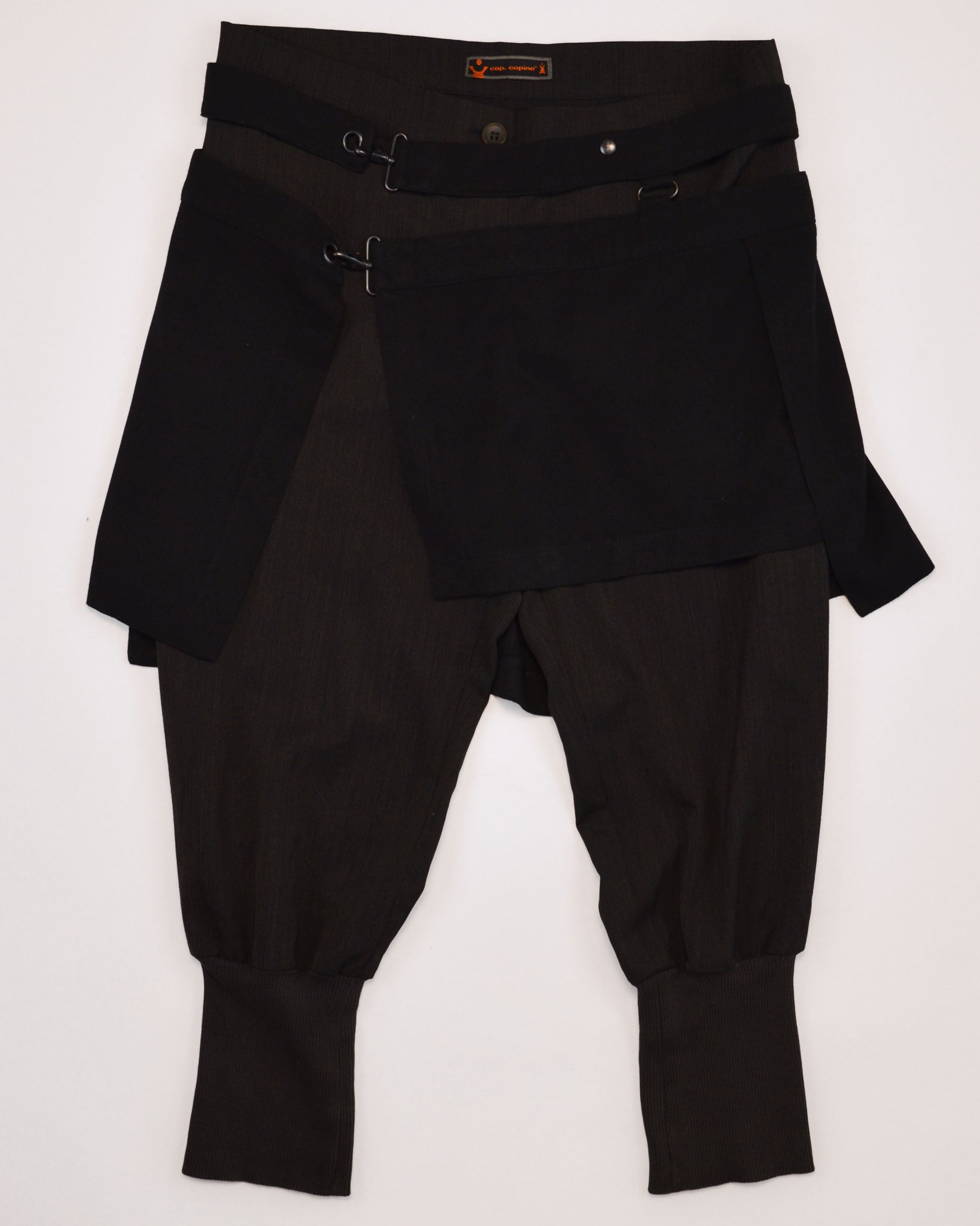 TWO PIECE ASYMMETRIC SKIRT CAPRI TROUSERS