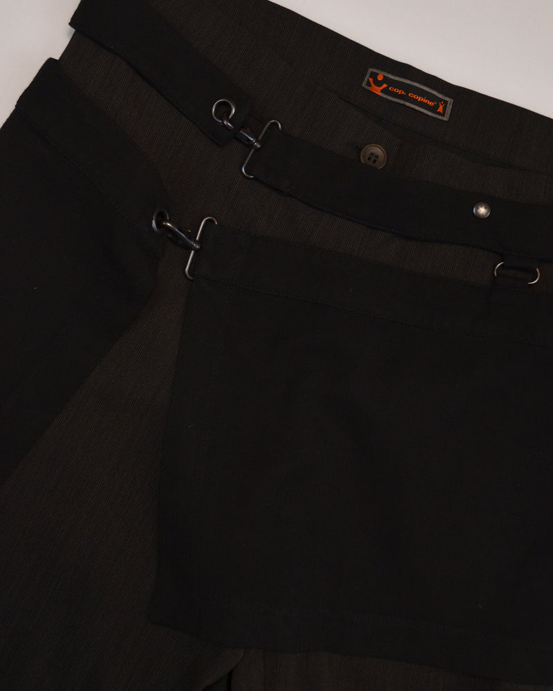 TWO PIECE ASYMMETRIC SKIRT CAPRI TROUSERS