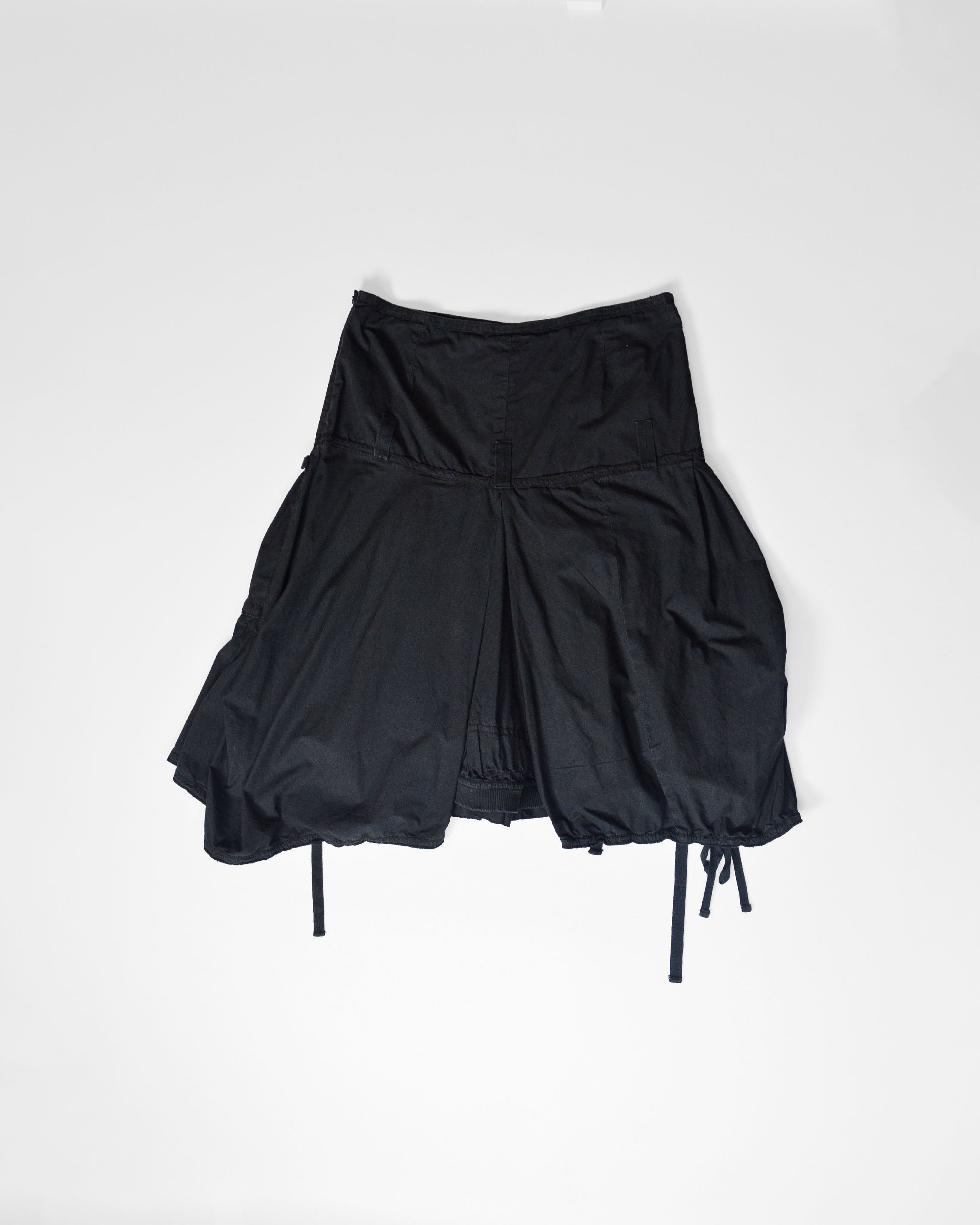 BLACK MIDI SKIRT