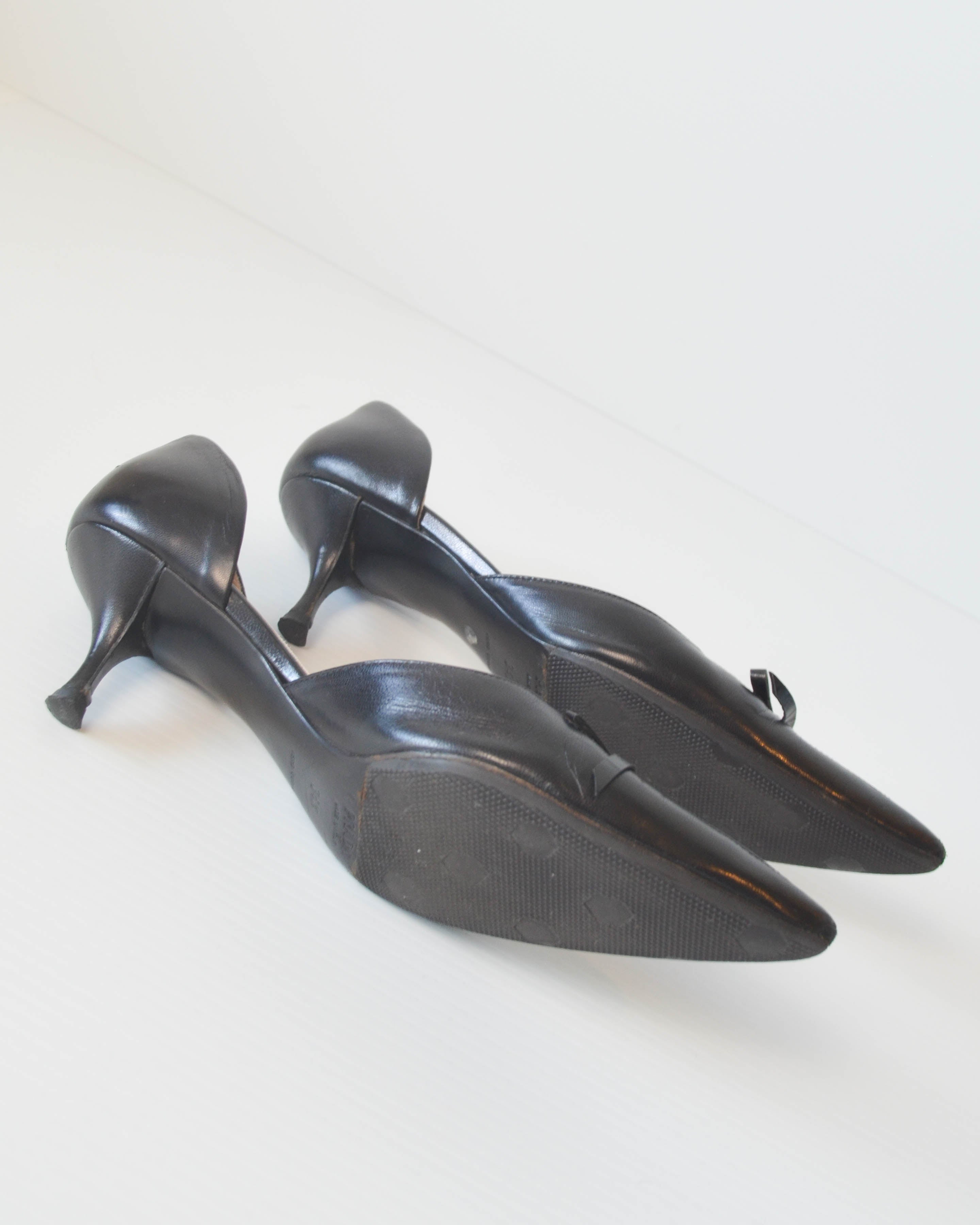 00's BOW PINK MULES