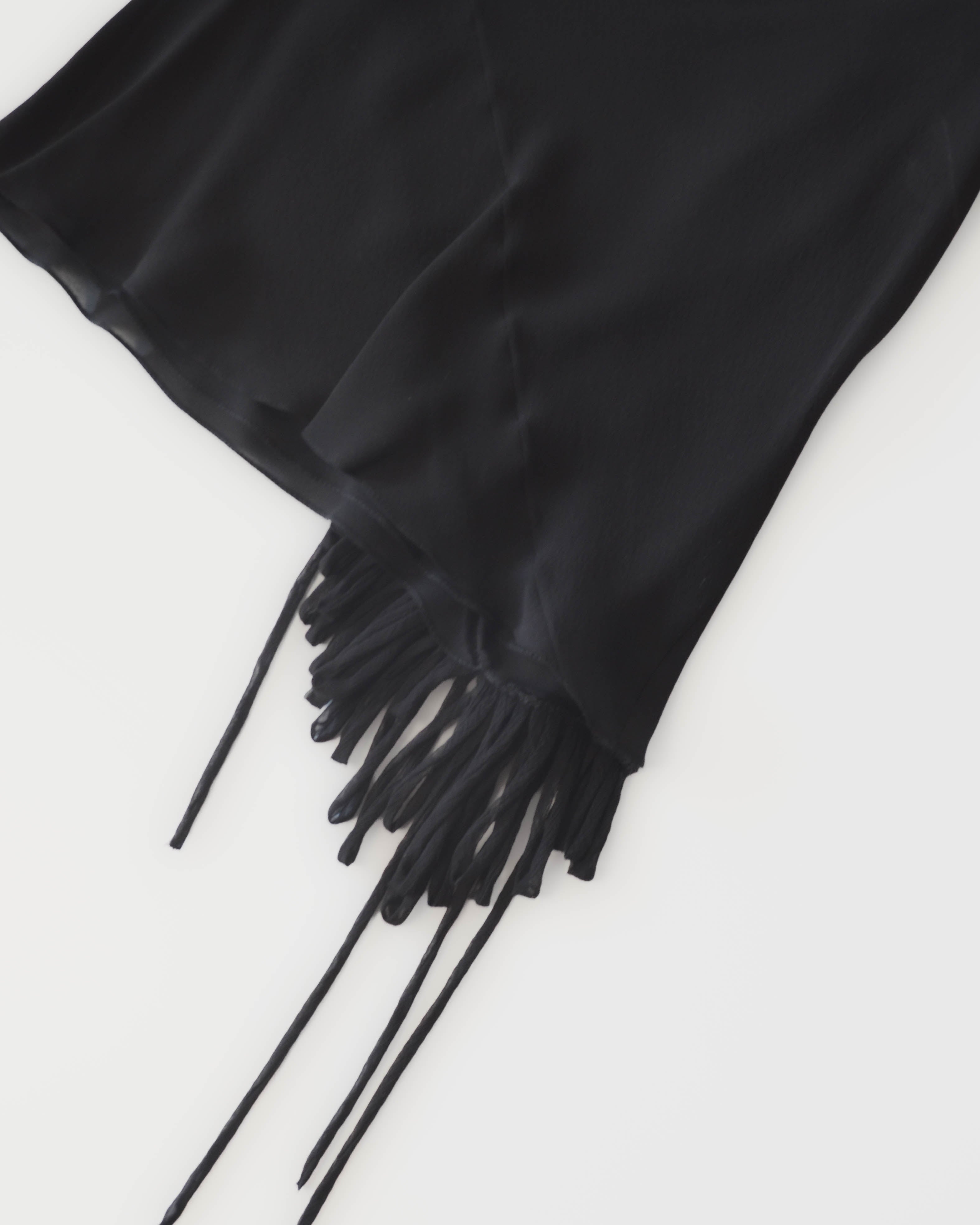JOHN GALLIANO ERA 00s SILK FRINGE CAMISOLE
