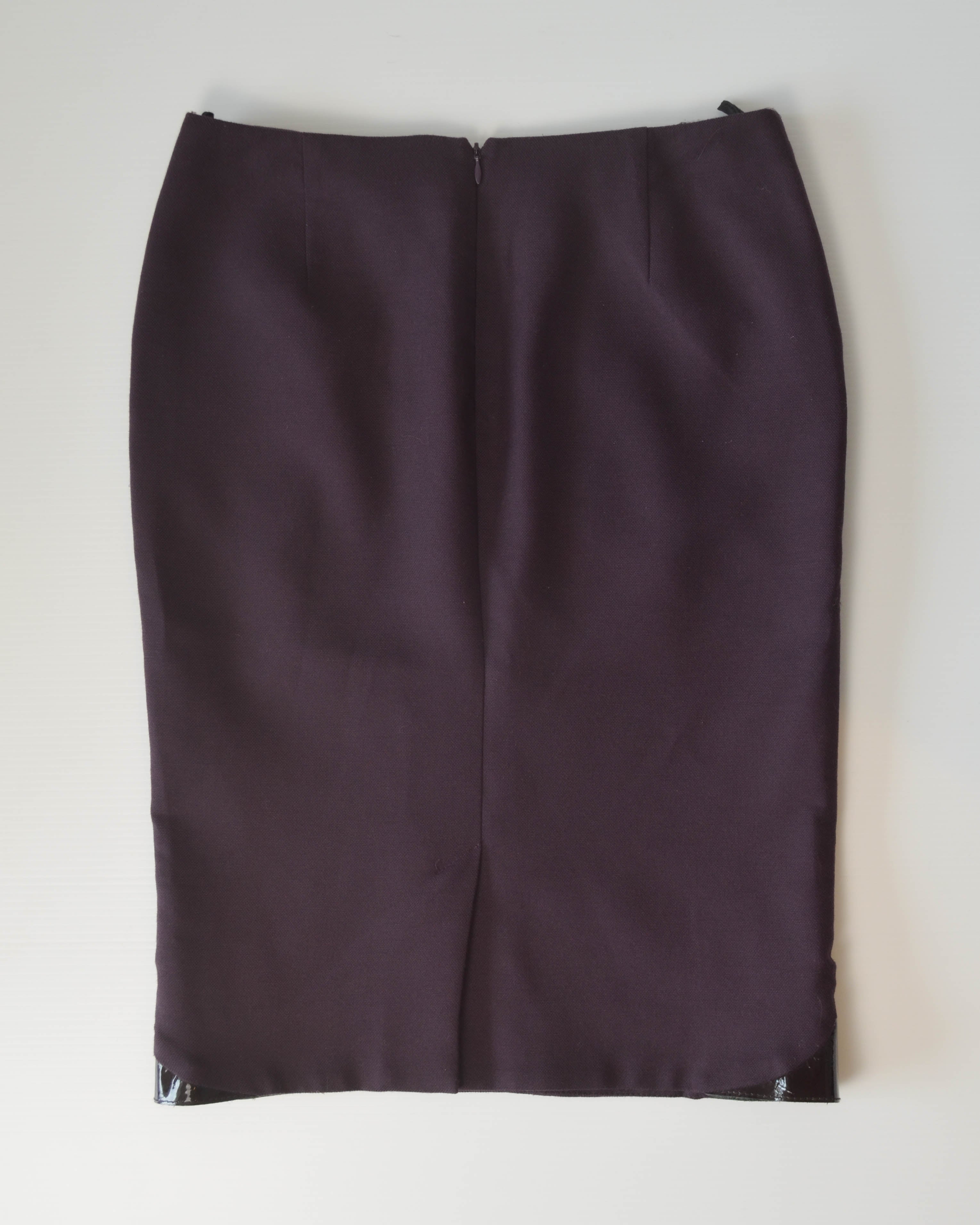 FW2007 WOOL MIDI SKIRT
