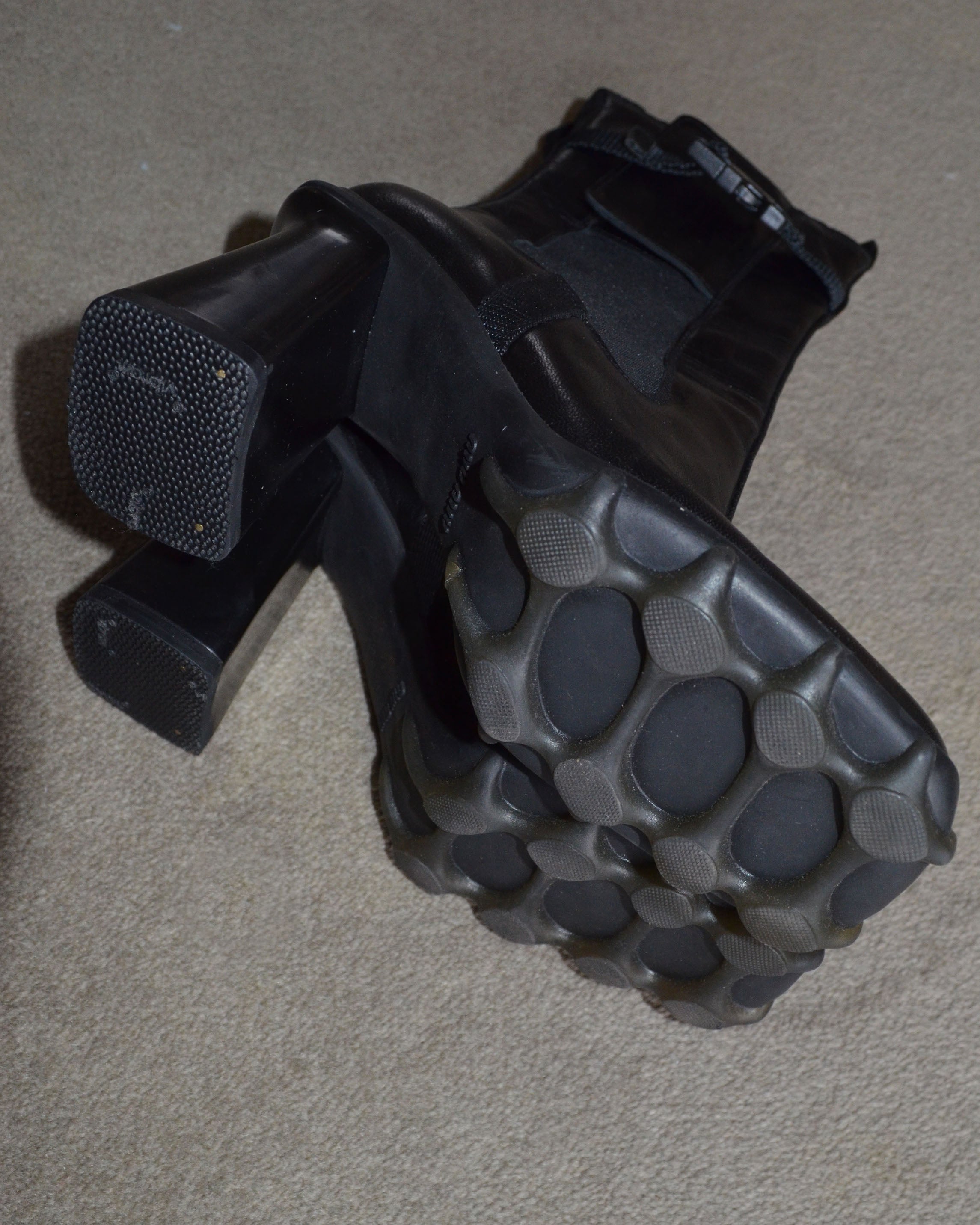 FW1999 BUBBLE SOLE LEATHER BOOTS