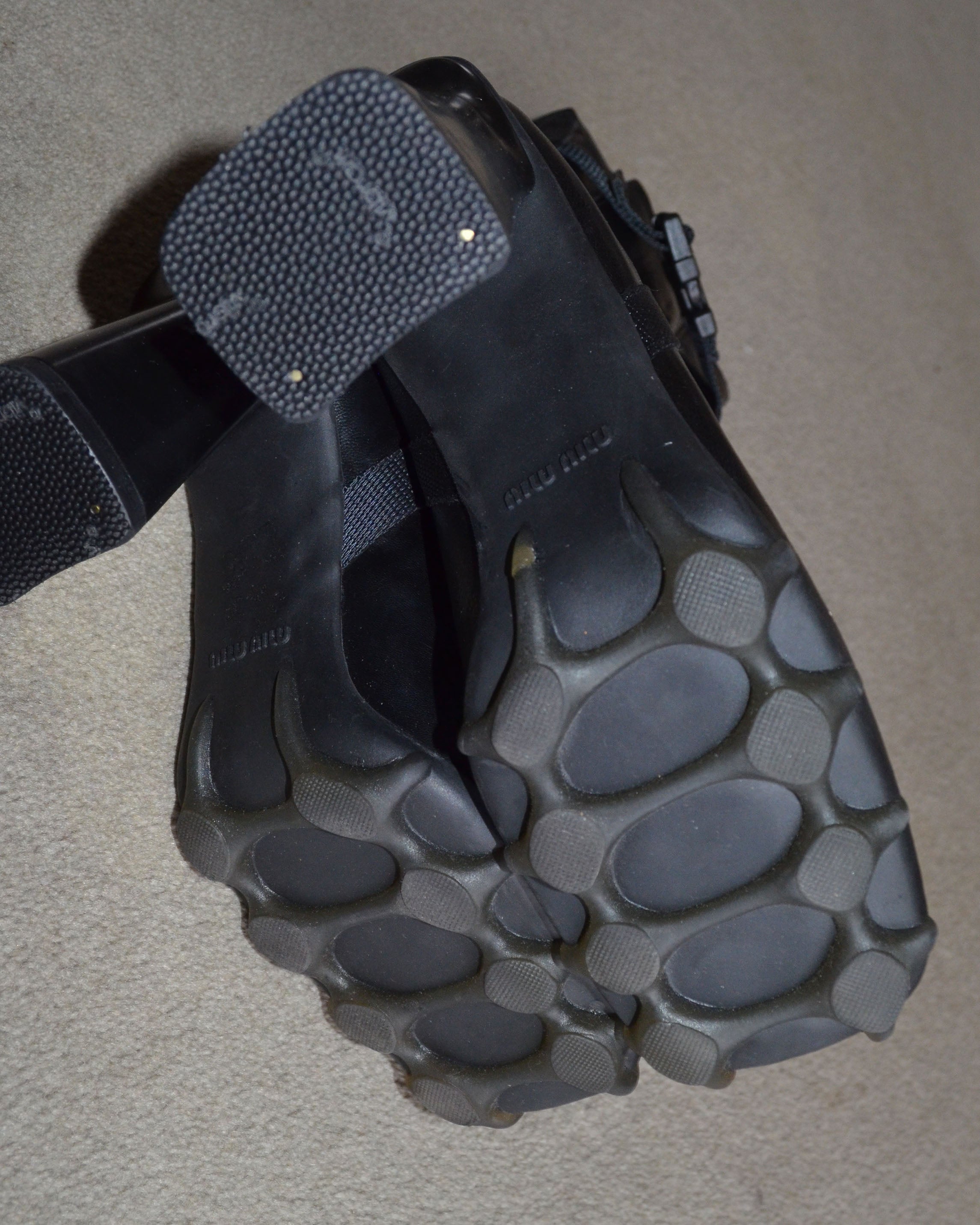 FW1999 BUBBLE SOLE LEATHER BOOTS