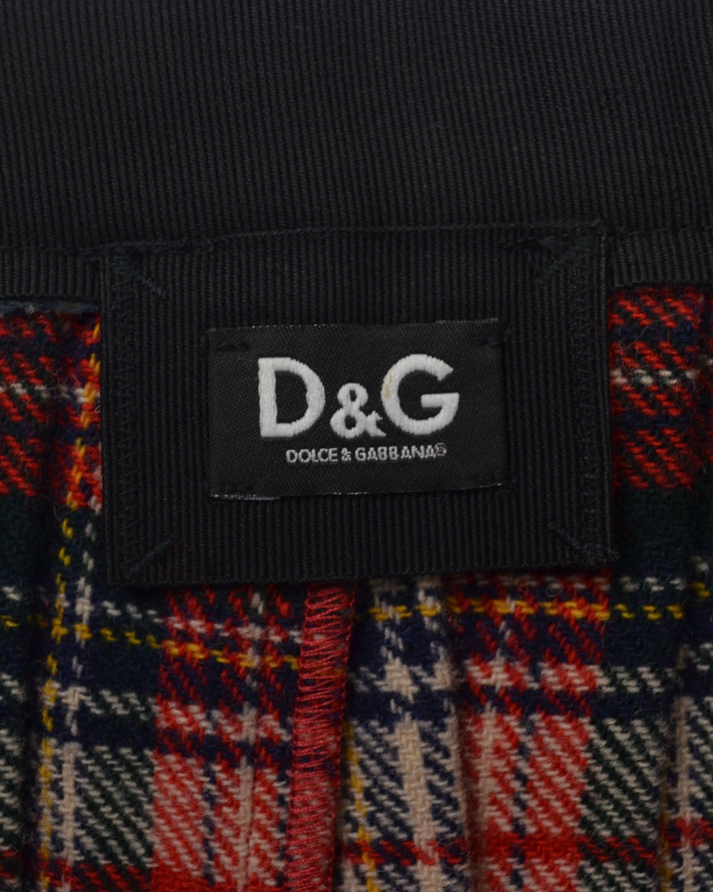 TARTAN BUCKLE MINI SKIRT