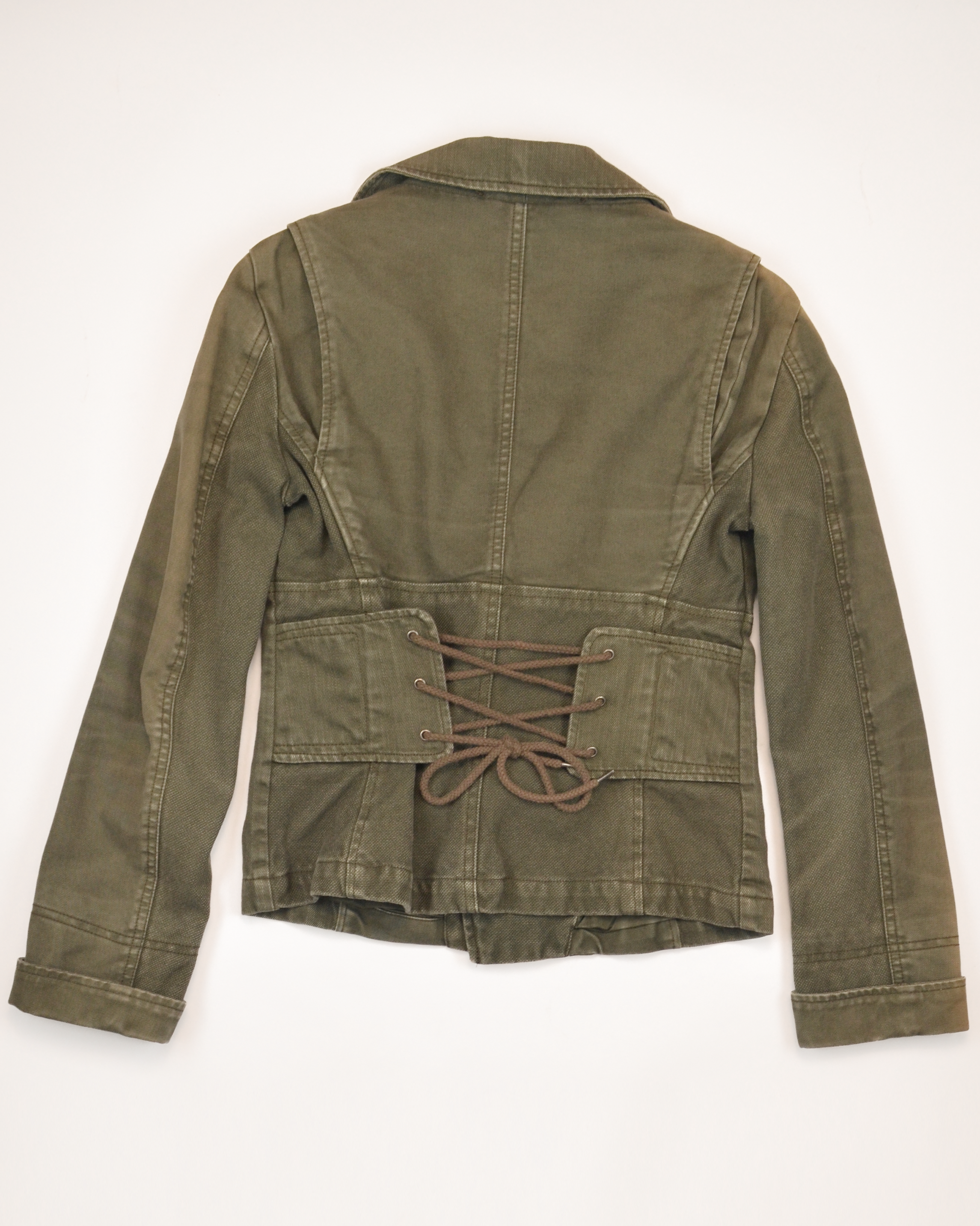EARLY 2000s METAL HOOK & EYELET UTILITY JACKET