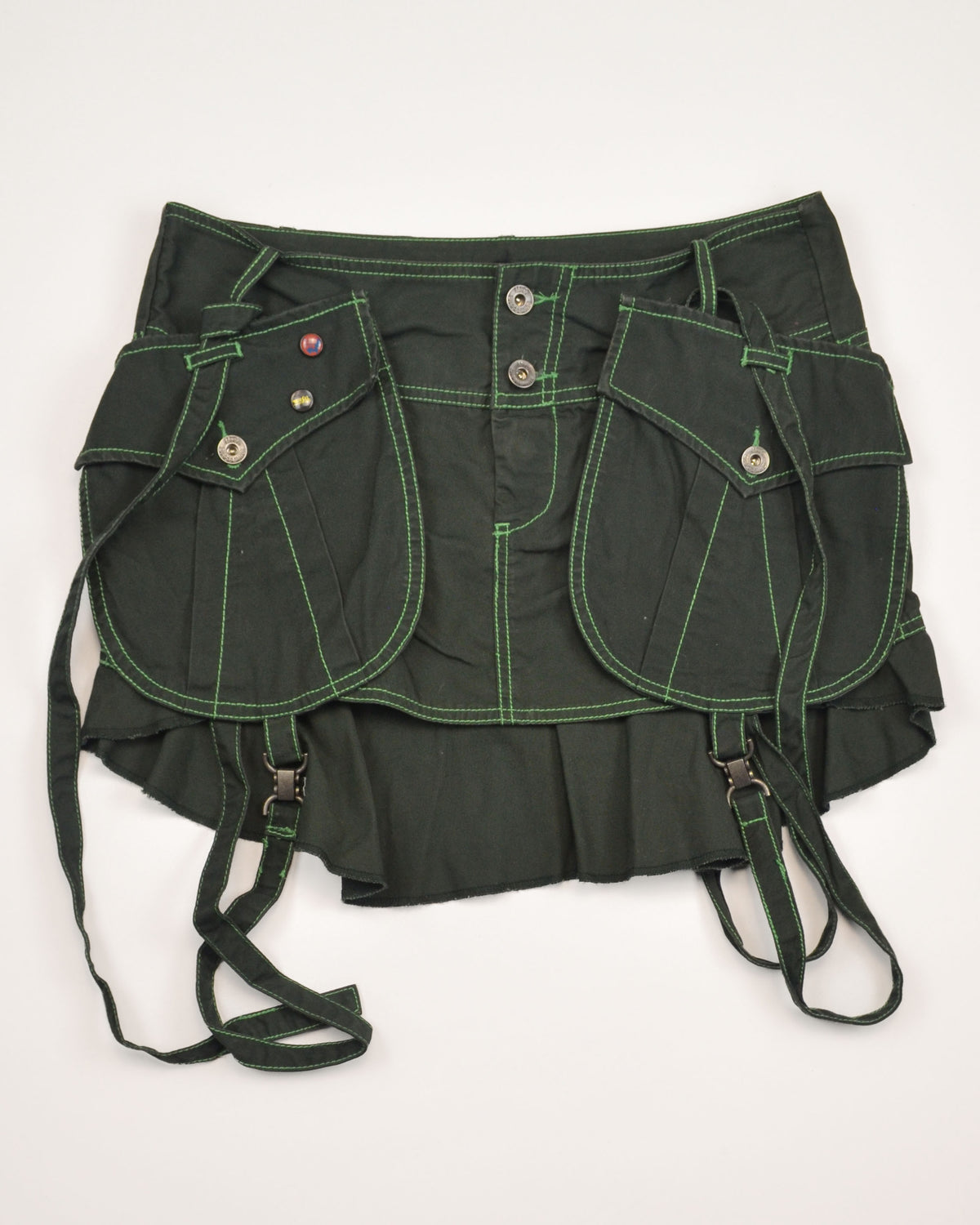 2000s BONDED UTILITY MINI SKIRT