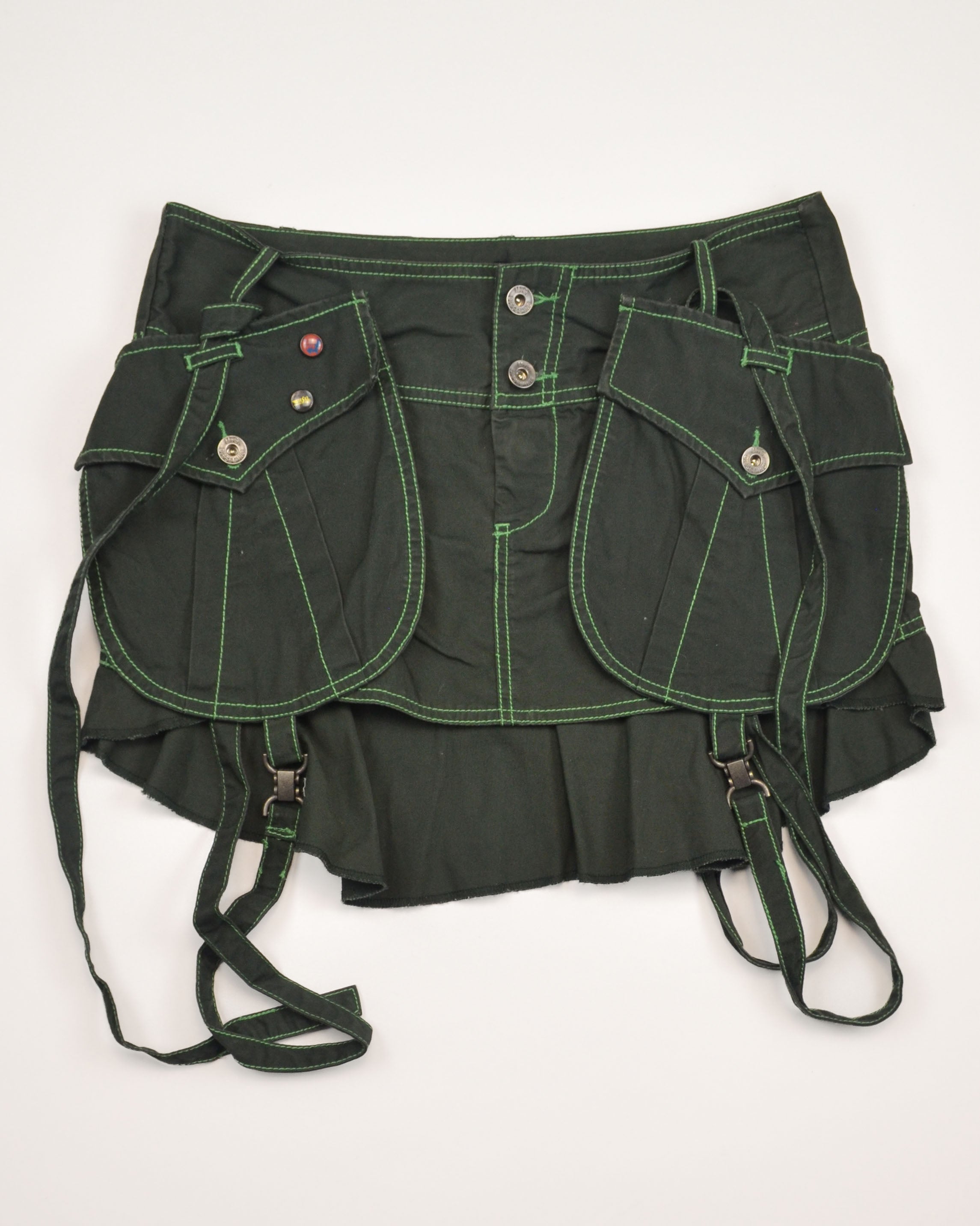 2000s BONDED UTILITY MINI SKIRT