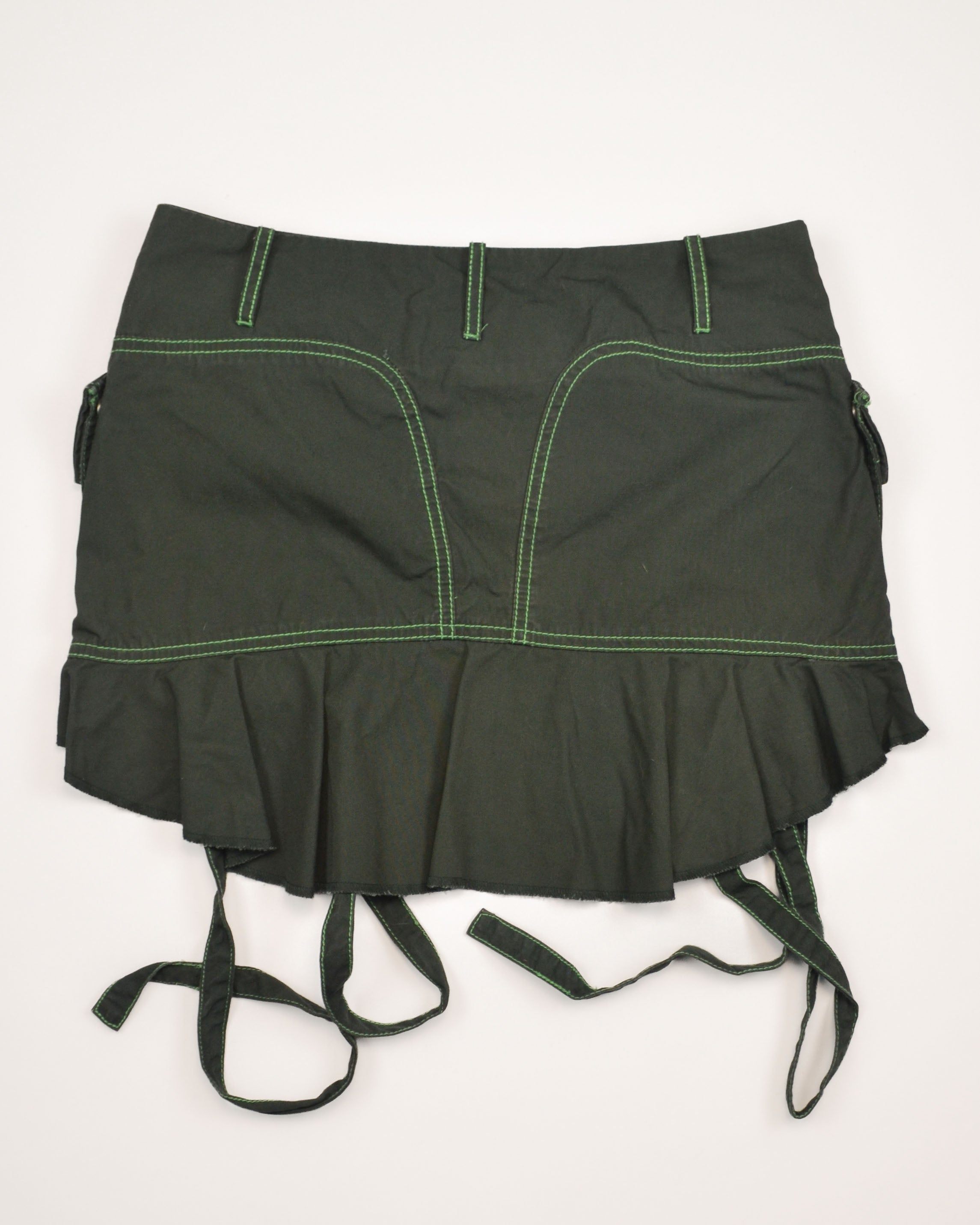 2000s BONDED UTILITY MINI SKIRT