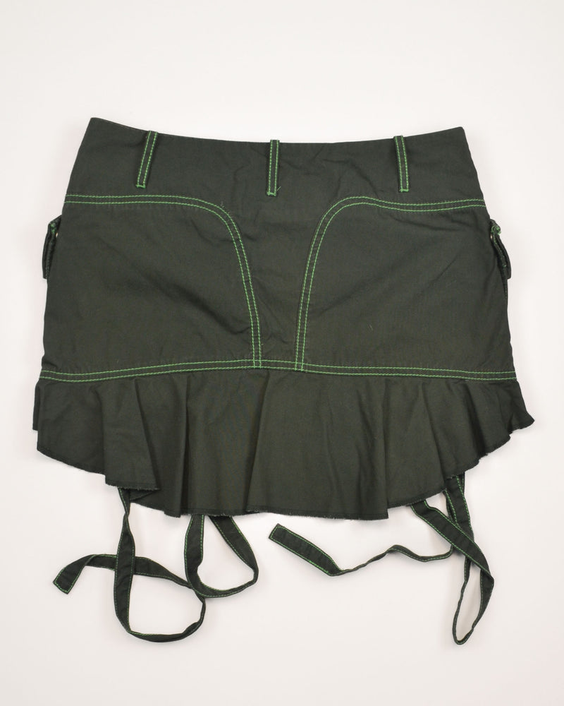 2000s BONDED UTILITY MINI SKIRT