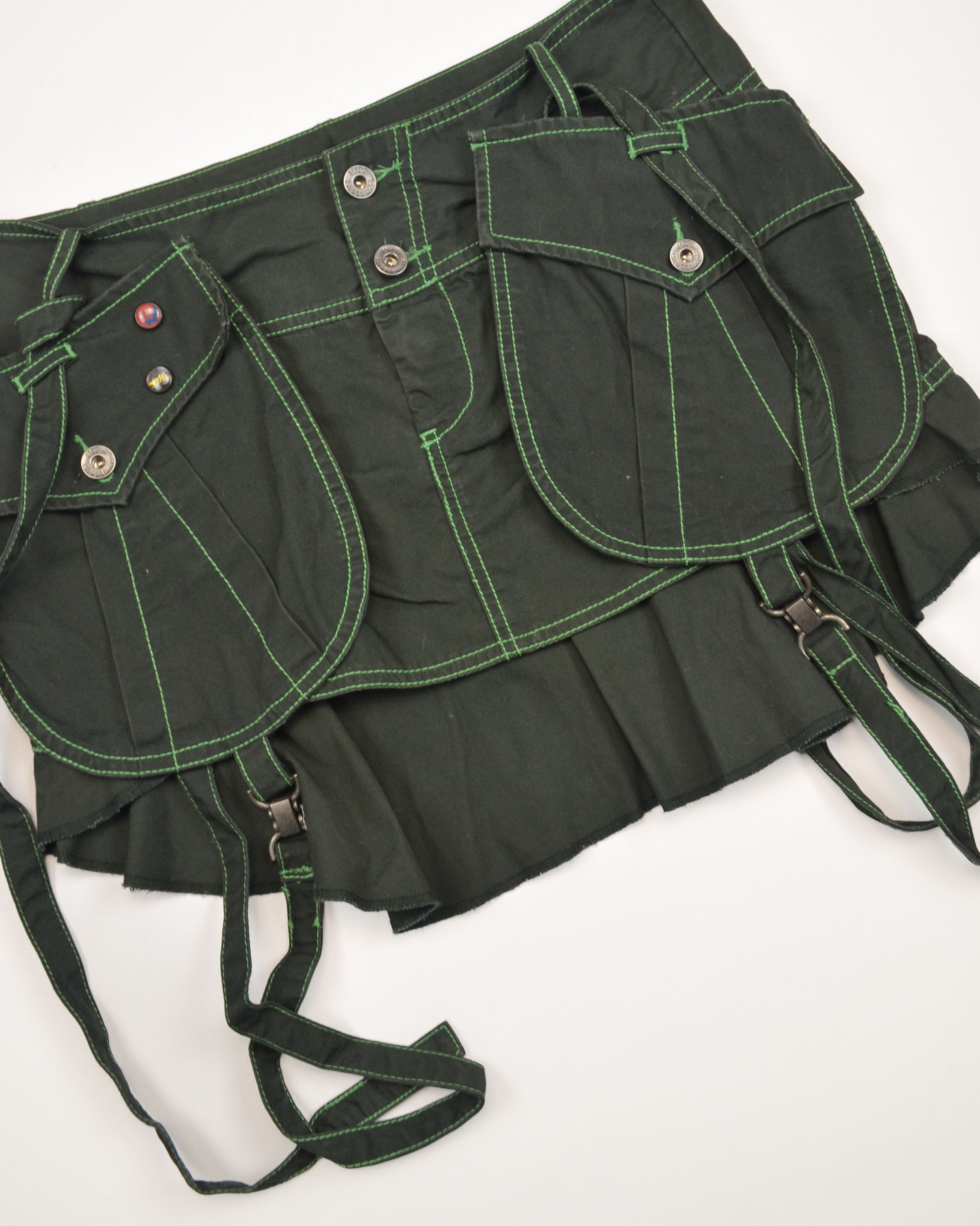 2000s BONDED UTILITY MINI SKIRT