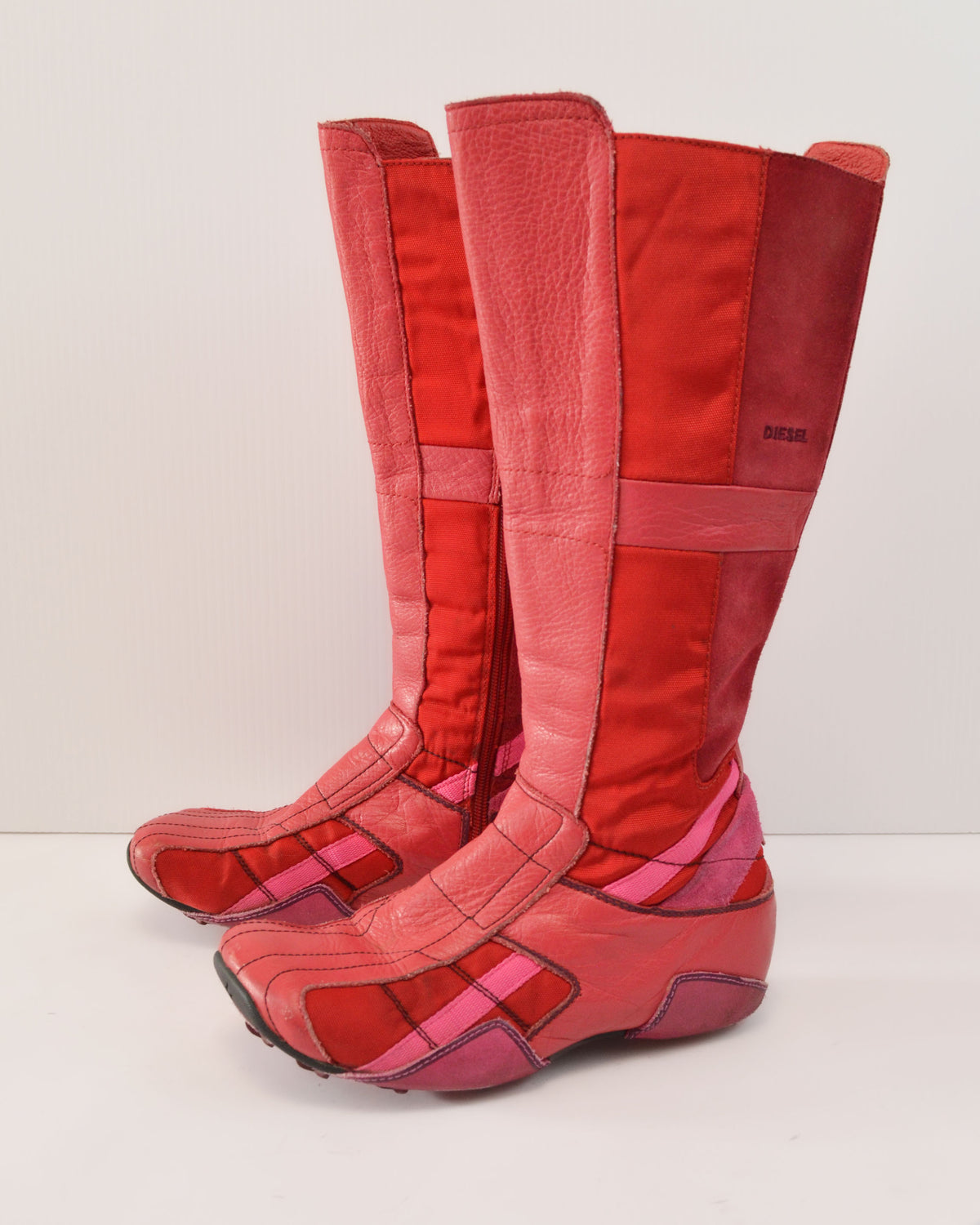 DIESEL 2000s RED BOXING  BOOTS