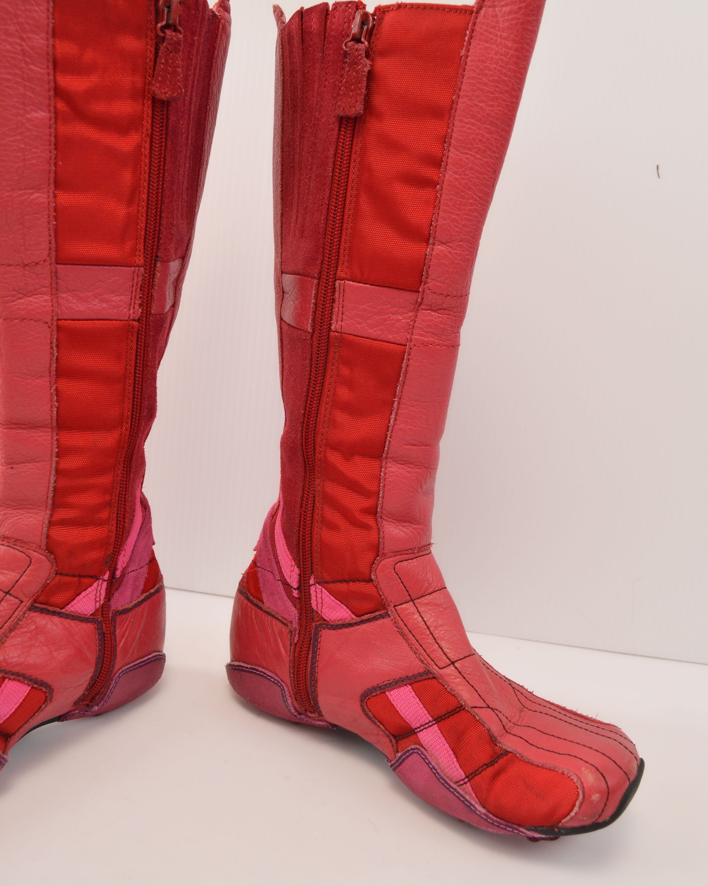 DIESEL 2000s RED BOXING  BOOTS