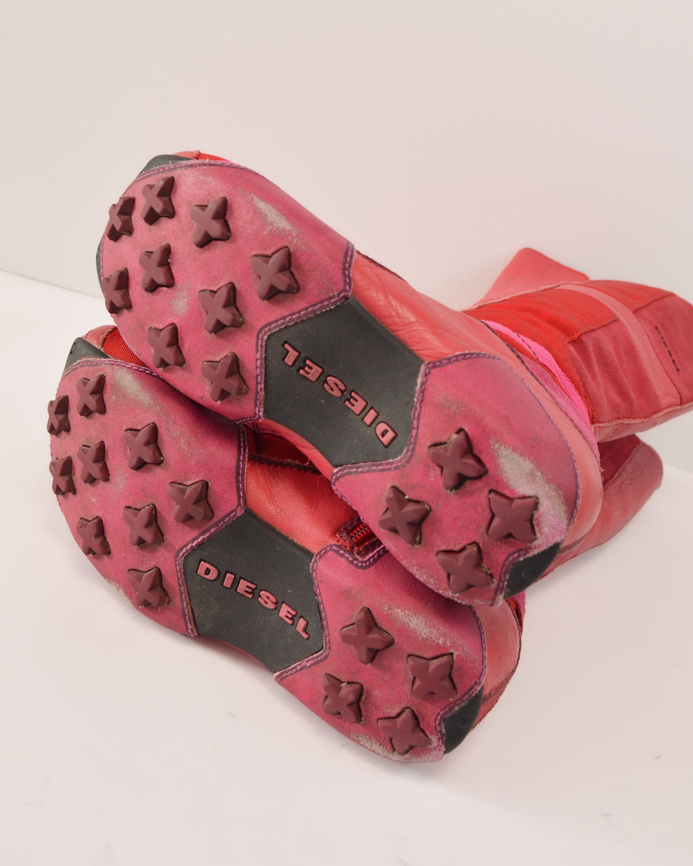 DIESEL 2000s RED BOXING  BOOTS