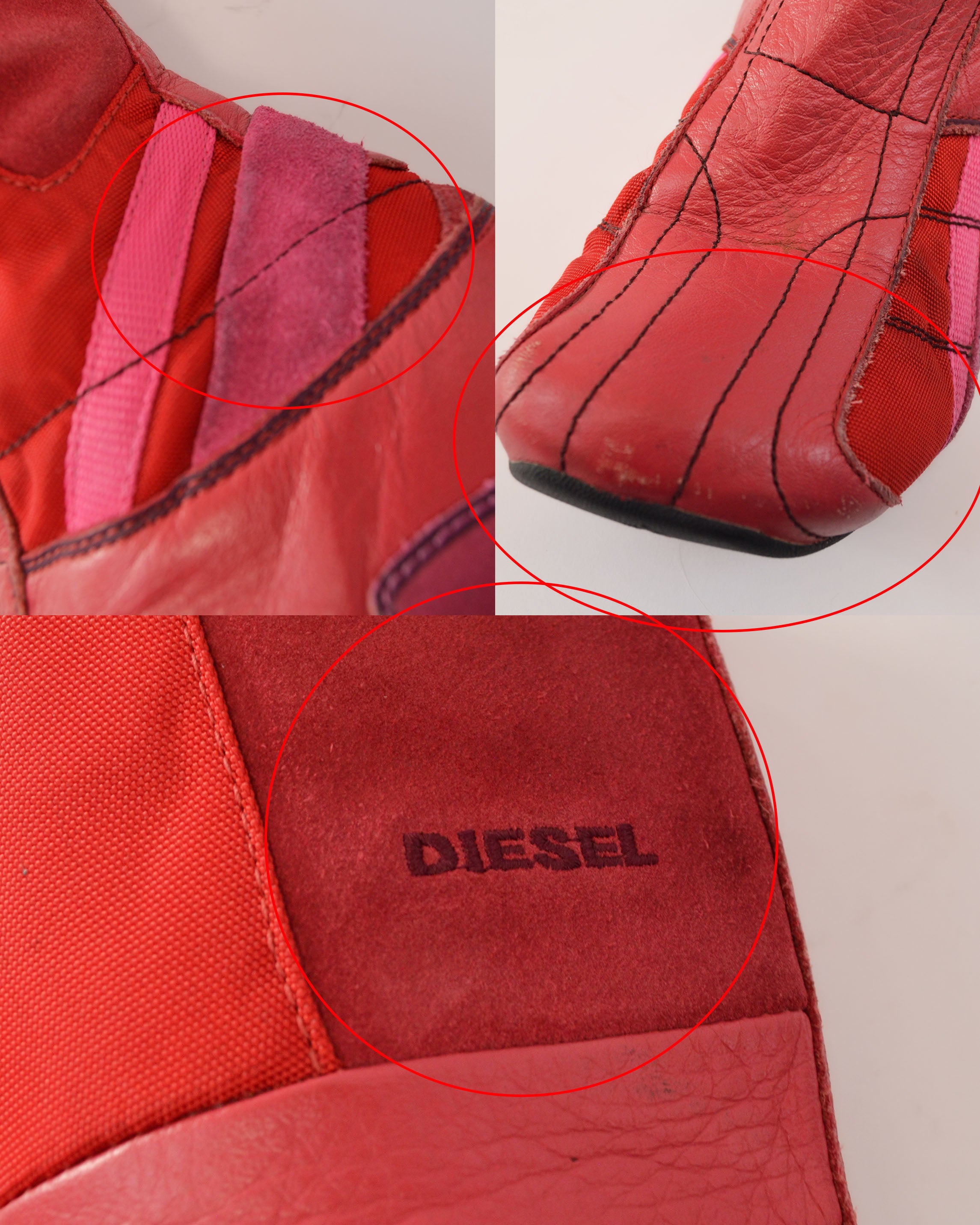 DIESEL 2000s RED BOXING  BOOTS