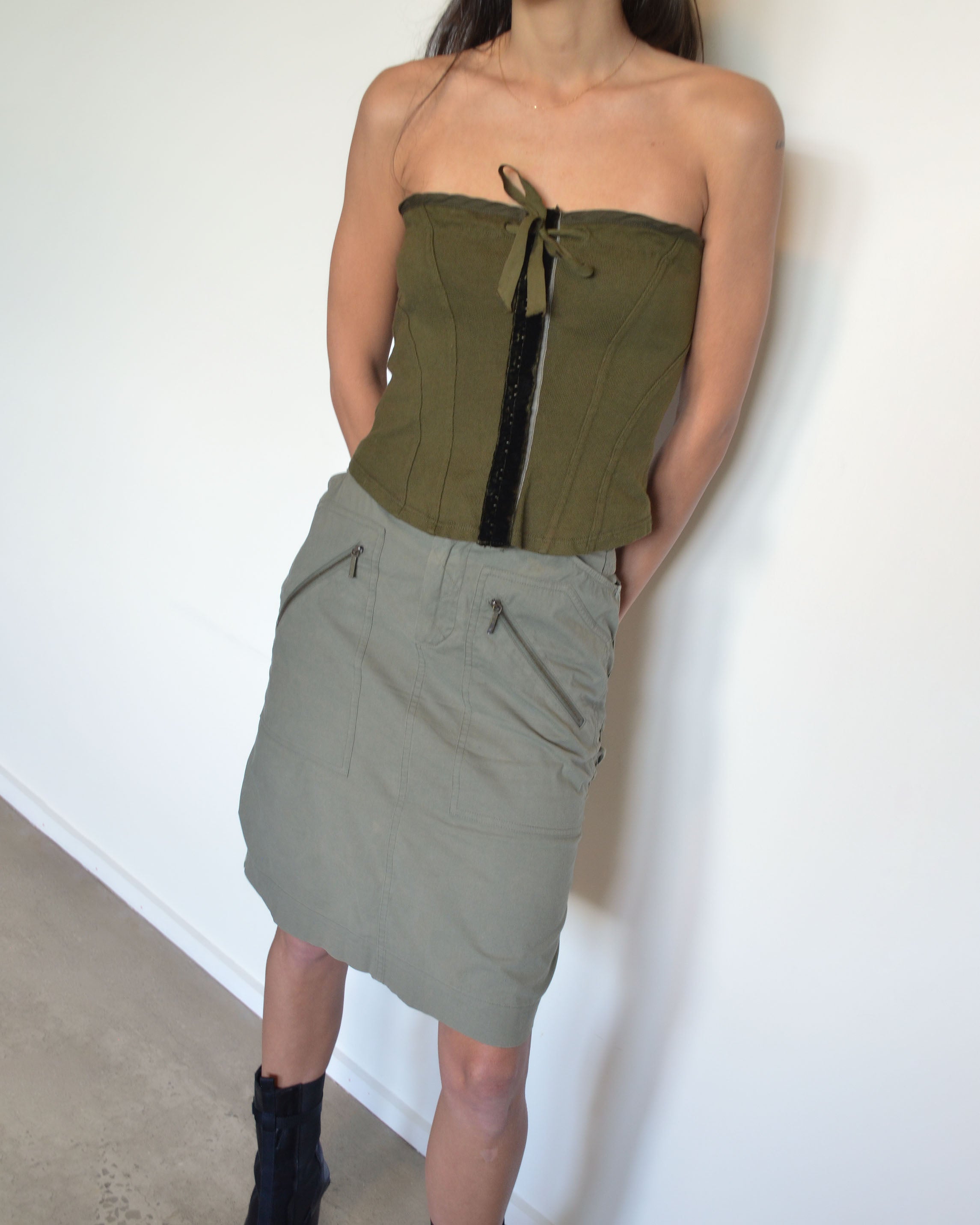 SS2003 LACE UP CORSET SKIRT
