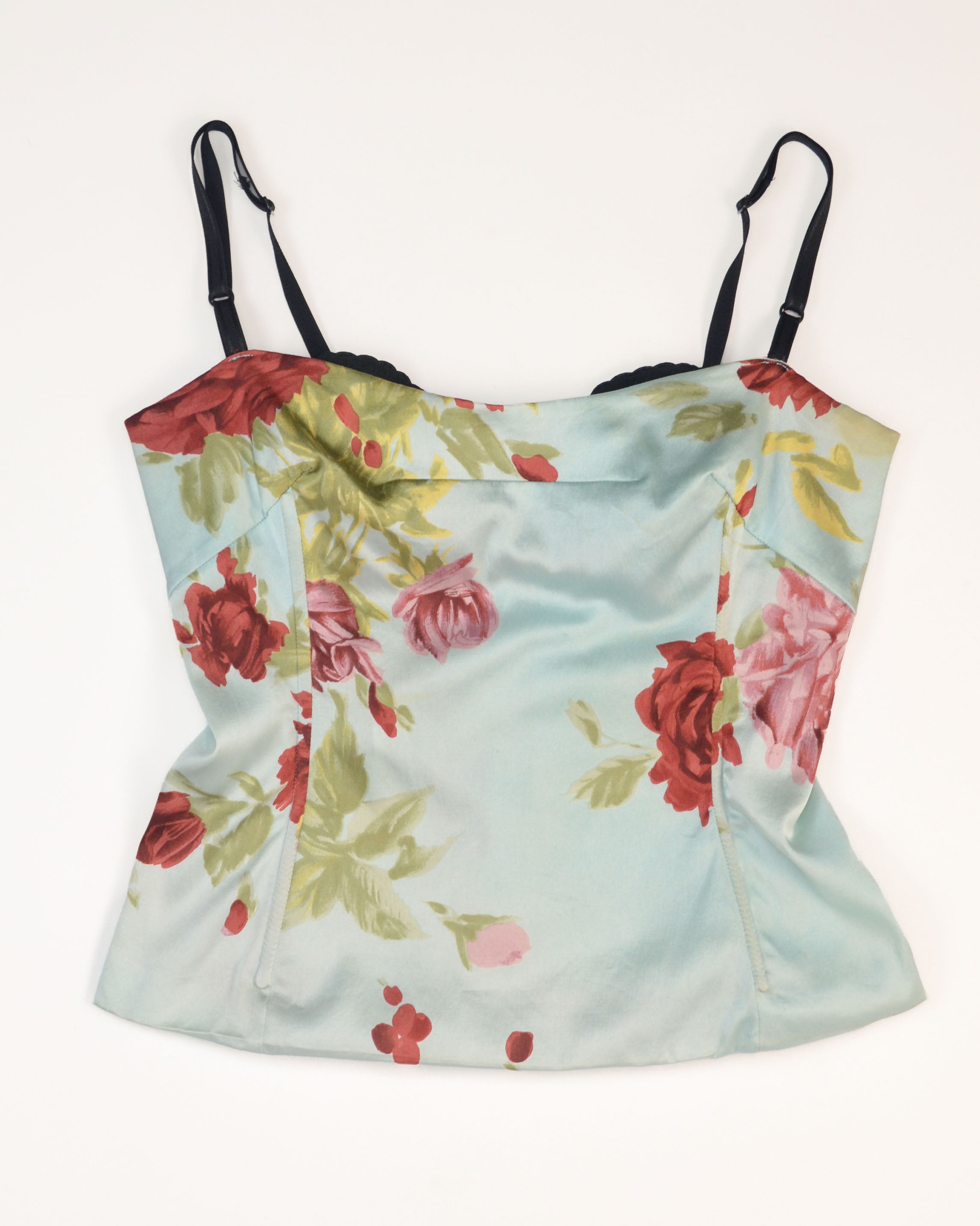 SPRING SUMMER 1999 SILK FLORAL CORSET