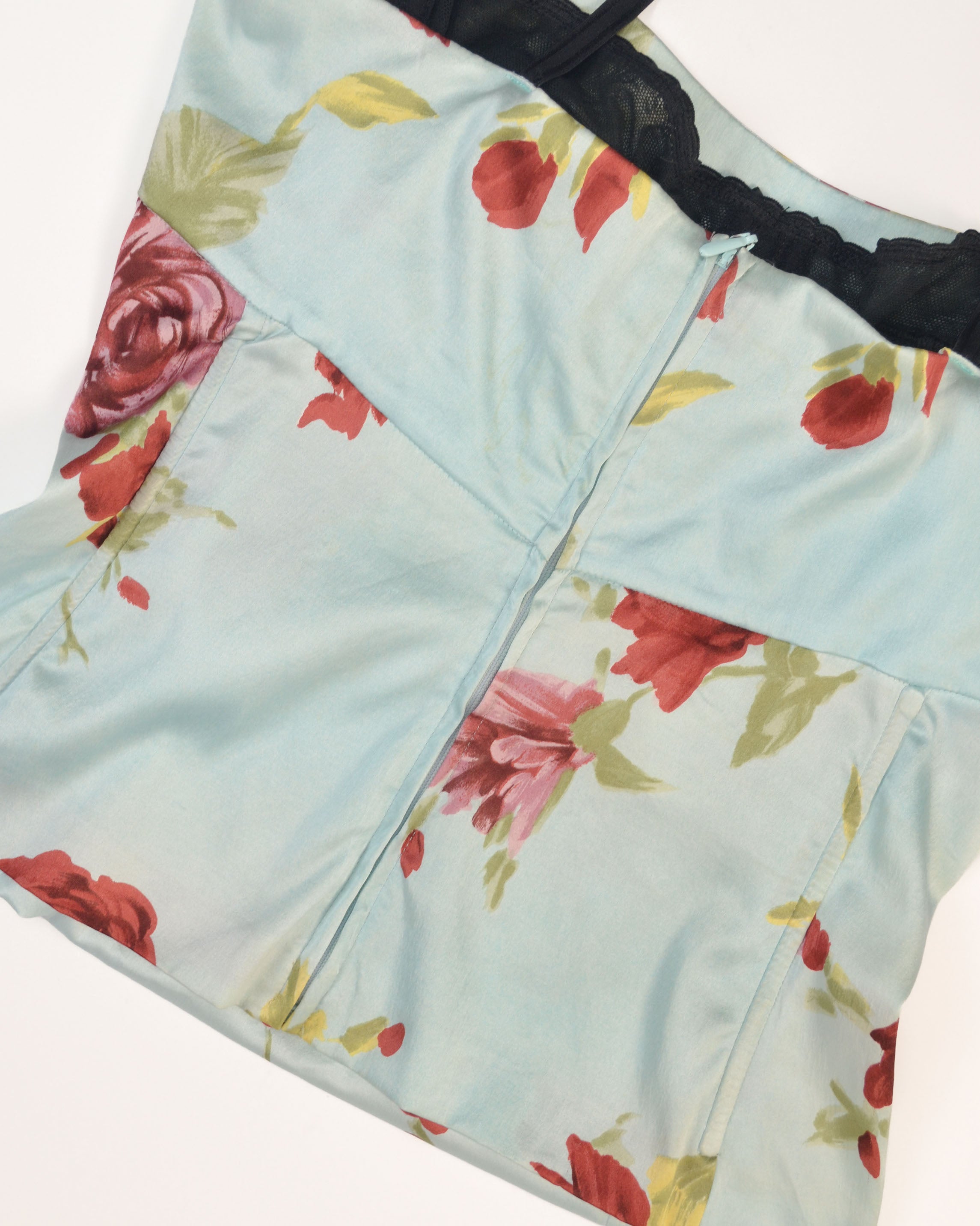 SPRING SUMMER 1999 SILK FLORAL CORSET