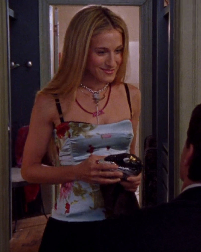SPRING SUMMER 1999 SILK FLORAL CORSET