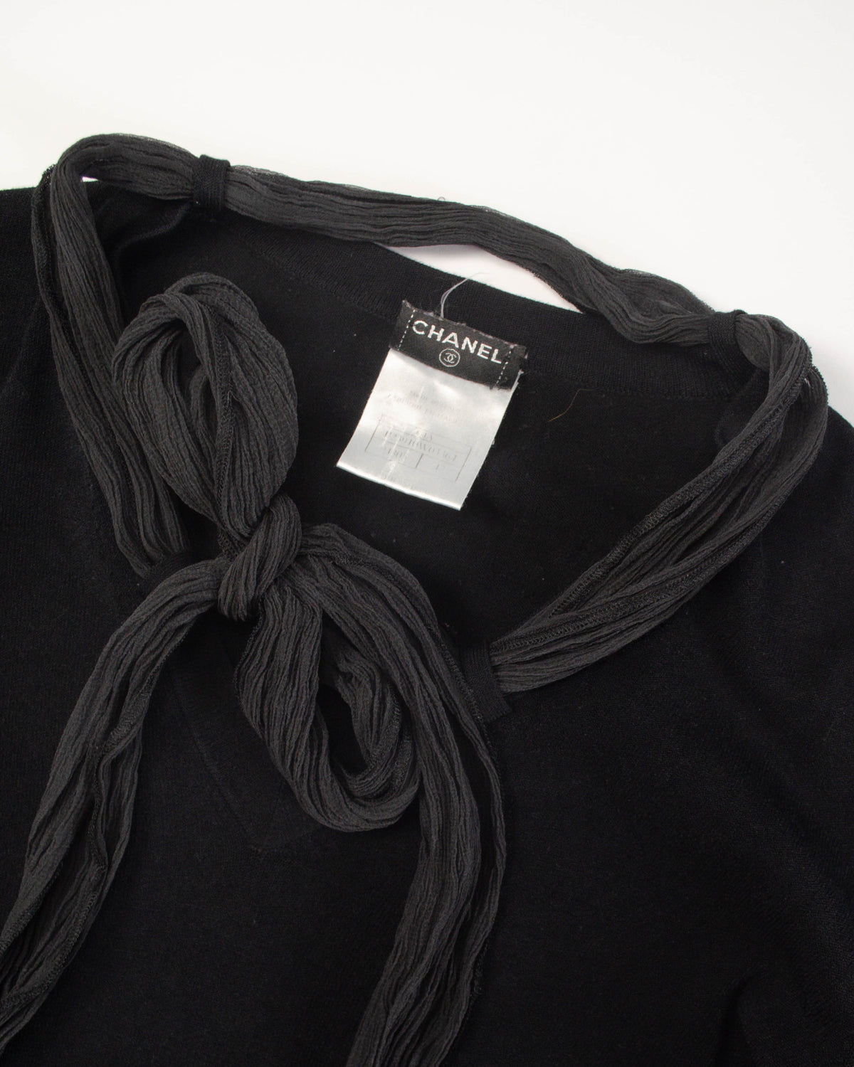 VINTAGE BOW-TIE KNIT TOP