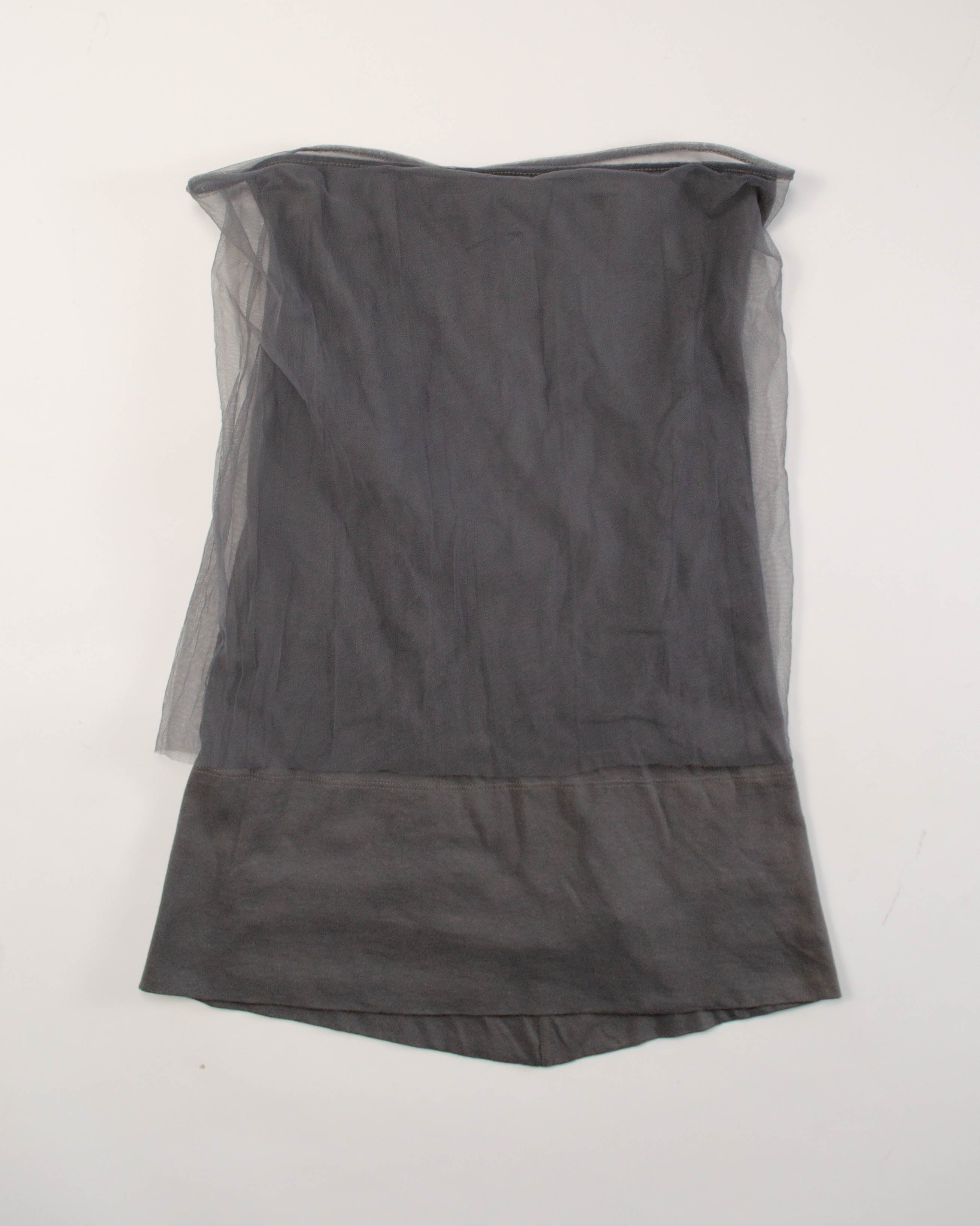 SS2011 “ANTHEM” SHEER STRAPLESS TOP