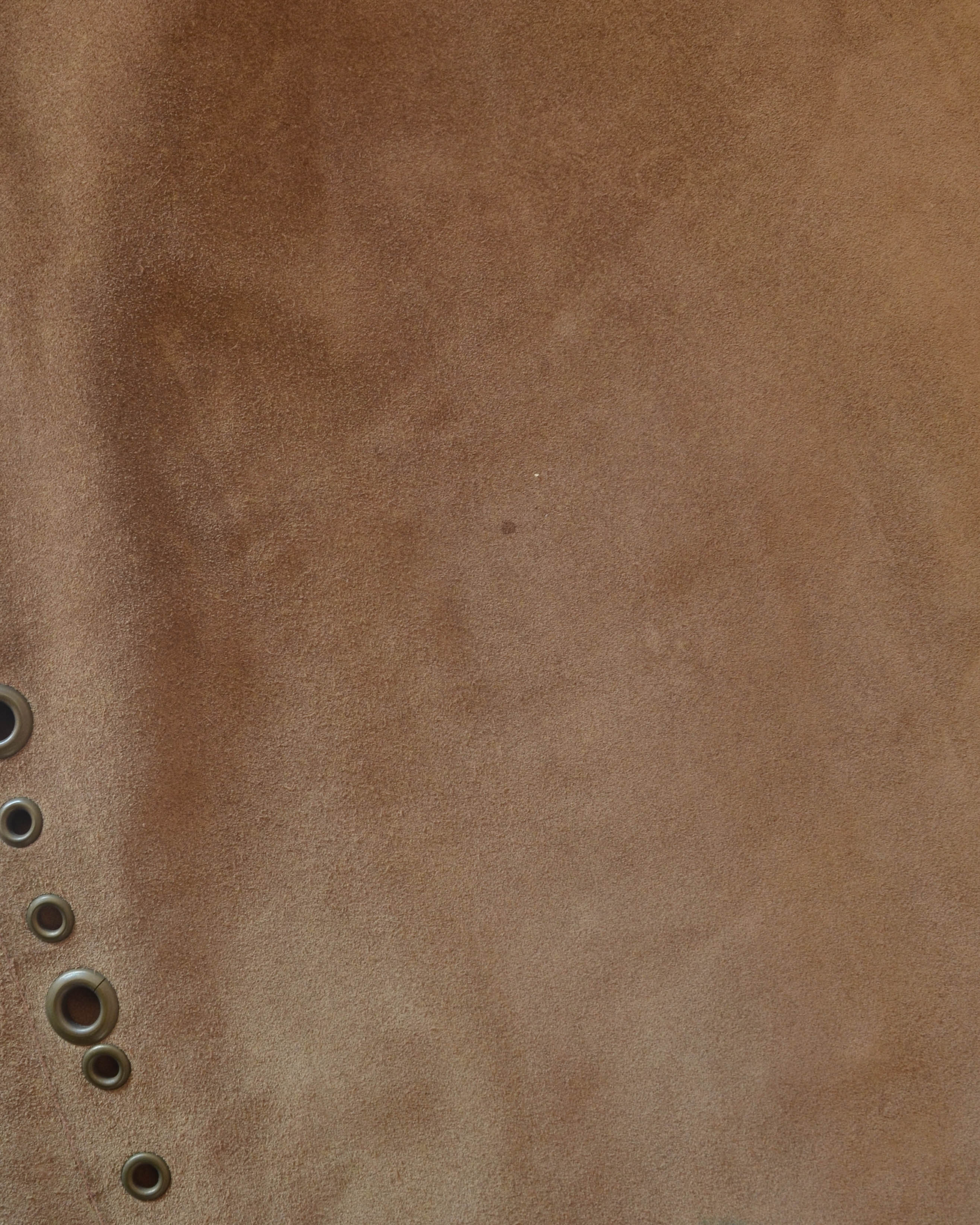 00s SUEDE GROMMET MIDI SKIRT