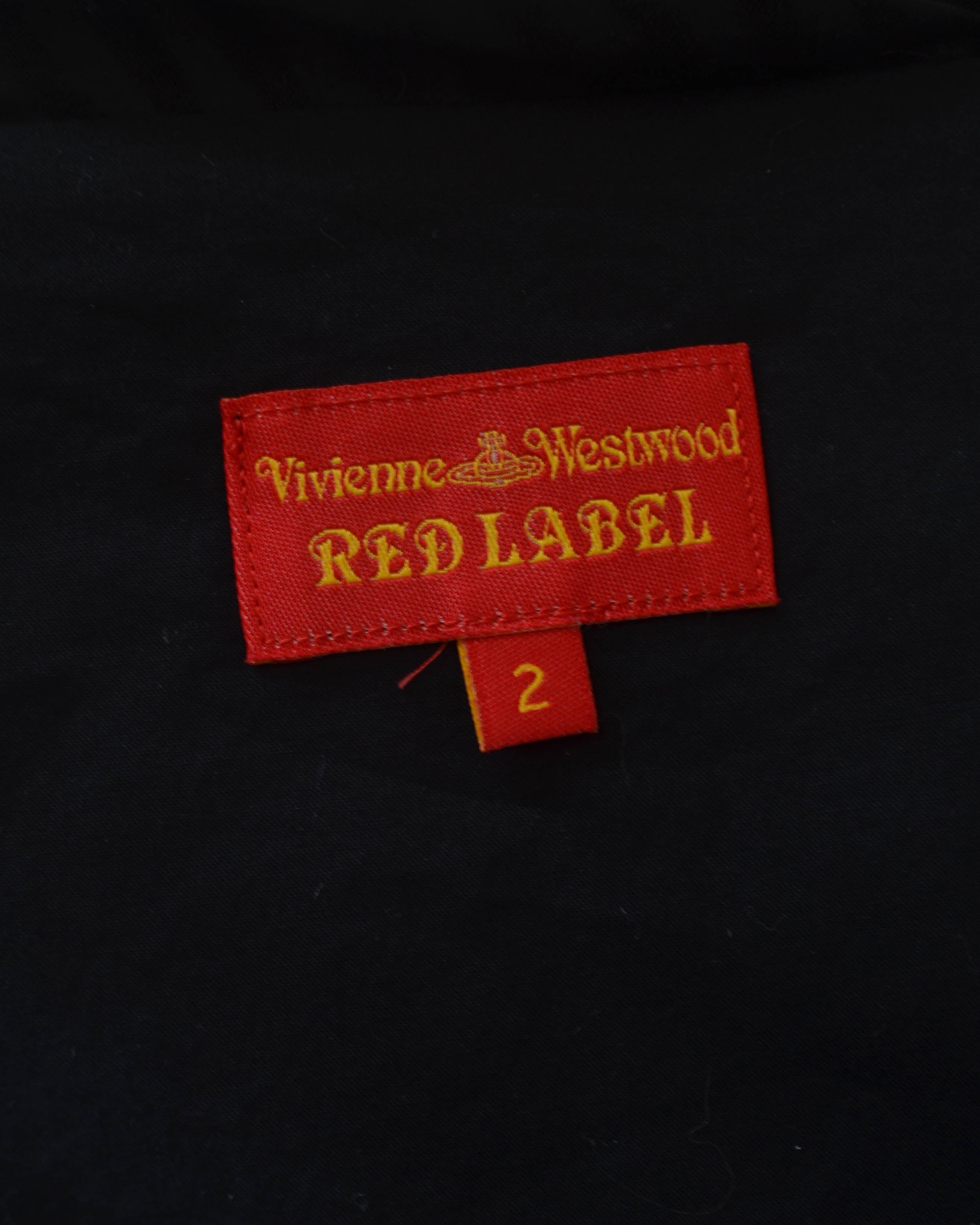 00s RED LABEL STRIPED CORSET TOP