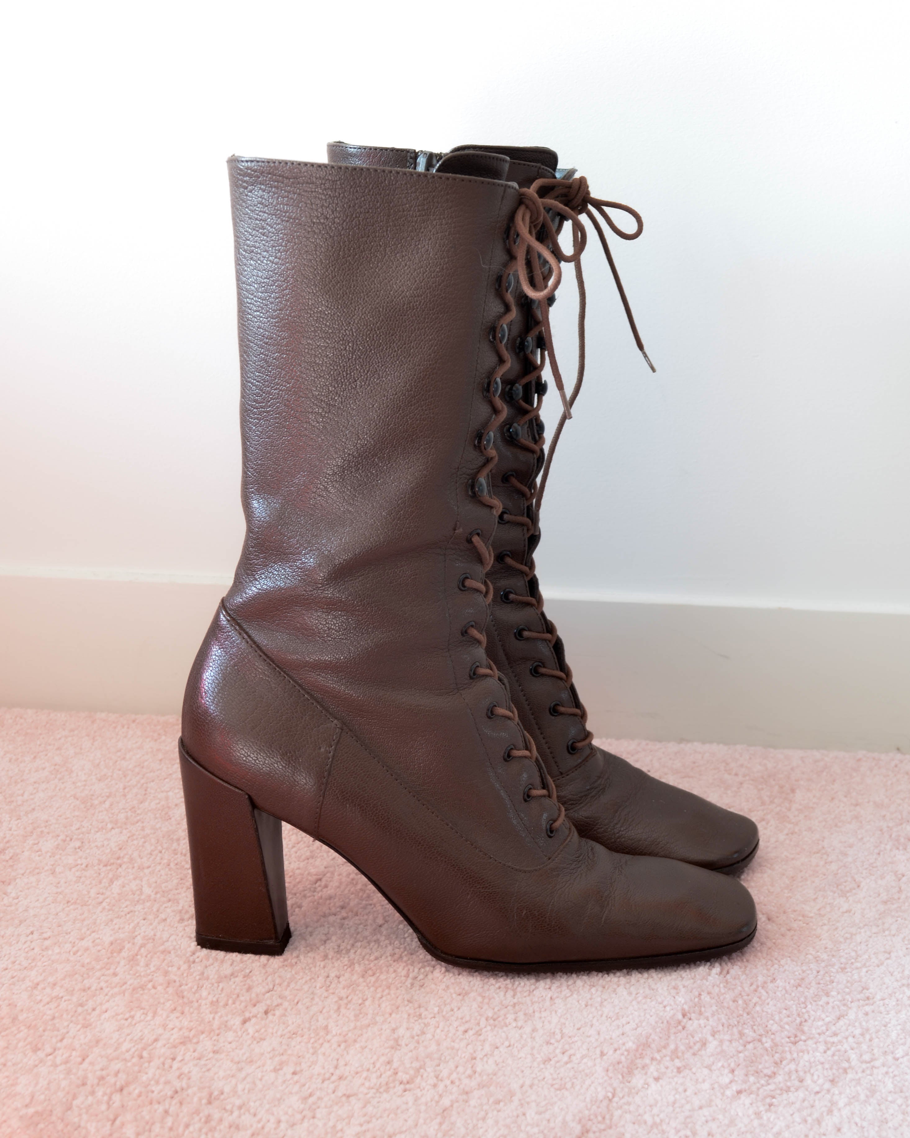 FW01 VICTORIAN LACE-UP BOOTS