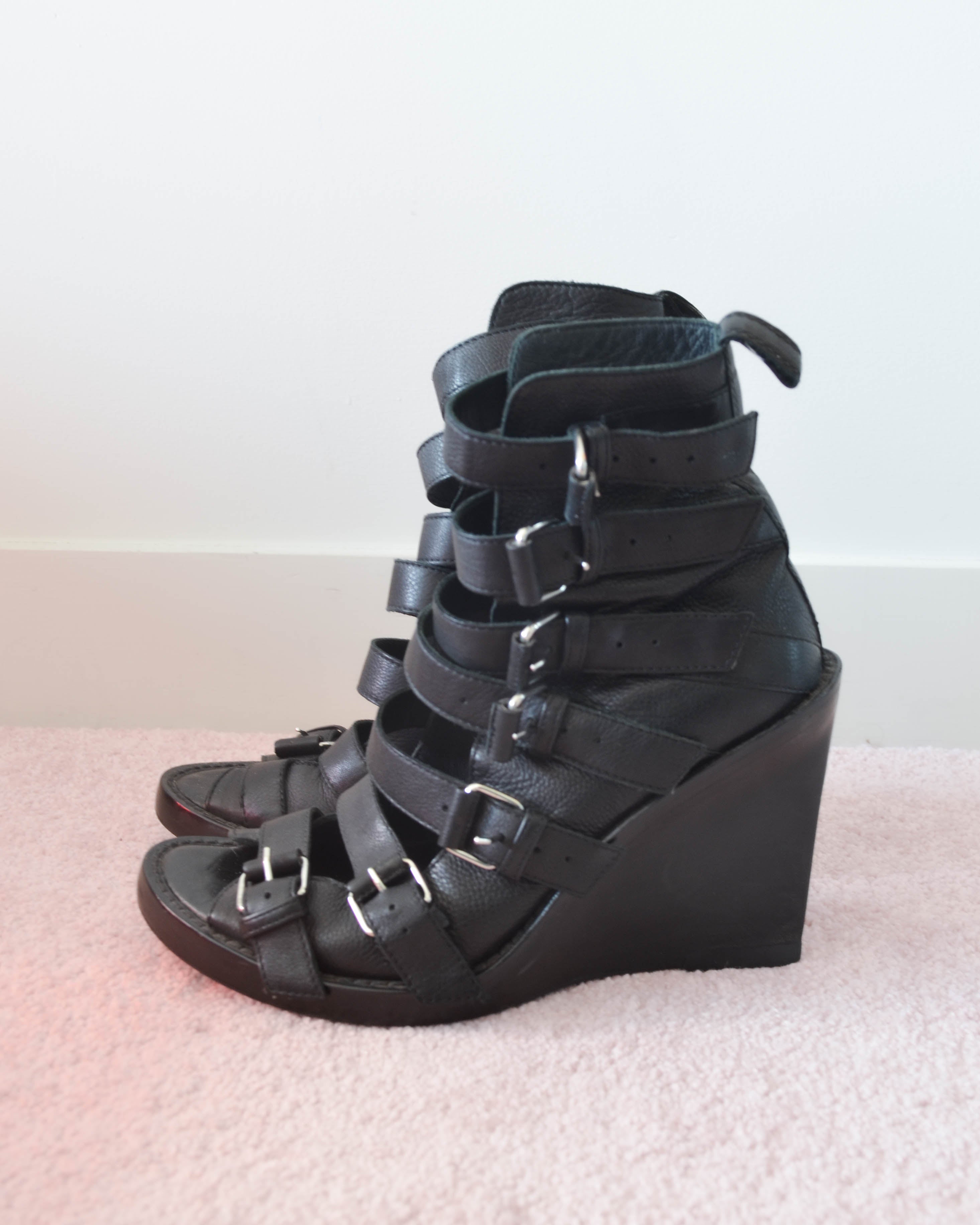 SS10 GLADIATOR WEDGE SANDALS